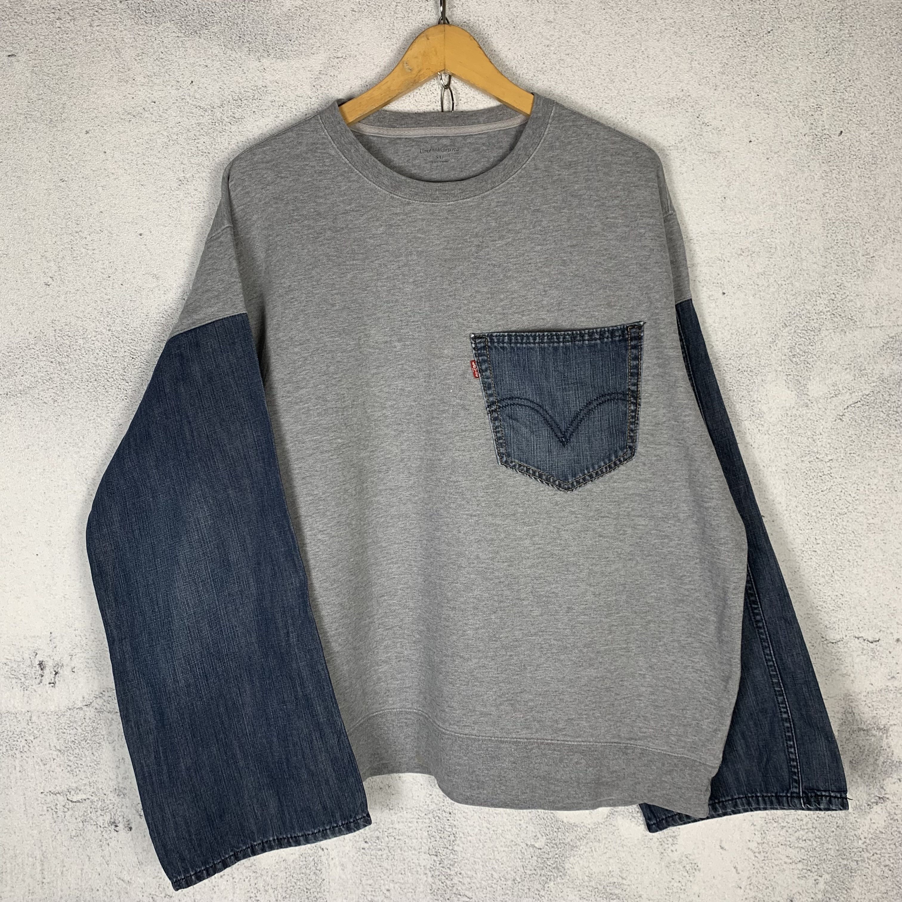 Levi's Levi's Reconstructed Custom Sweatshirt Crewneck Size US XL / EU 56 / 4 - 3 Thumbnail