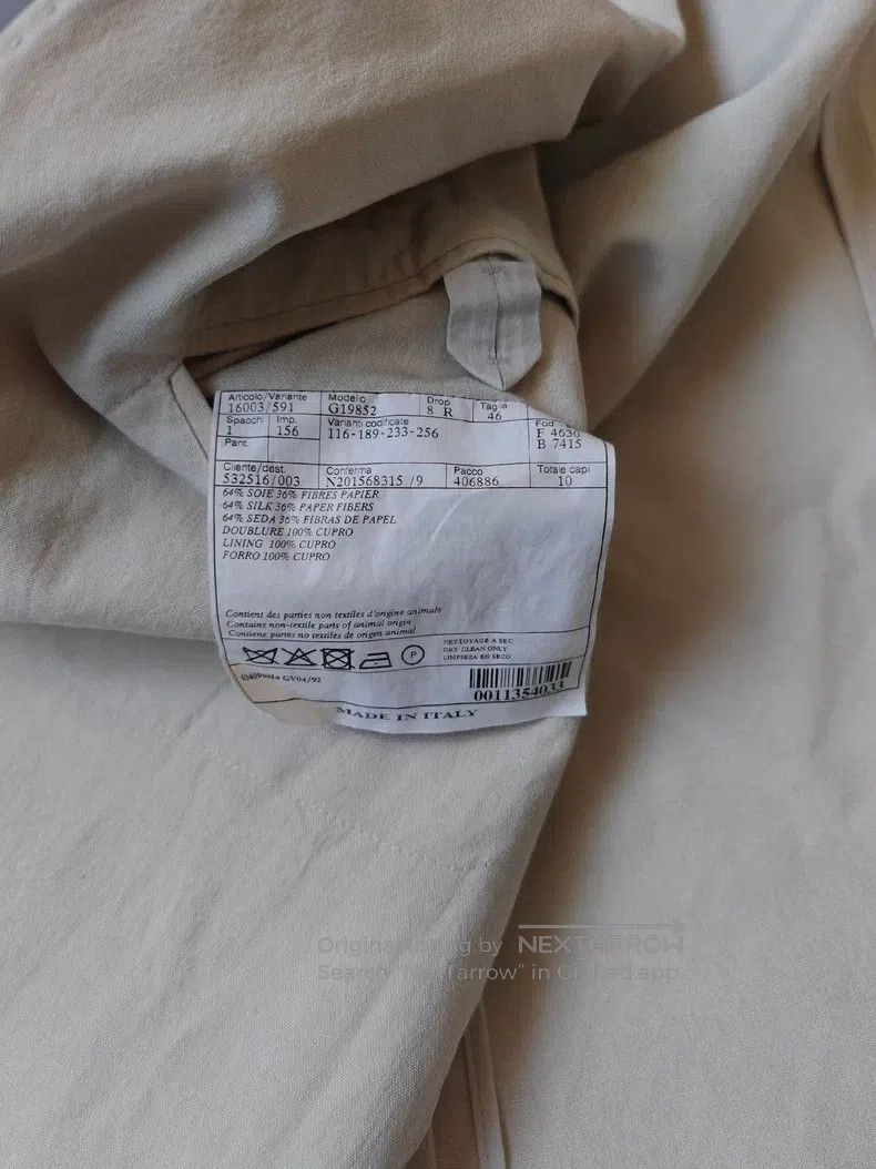 Hermes Hermes Silk casual suit jacket, slim fit, 64% mulberry sil Size 46R - 5 Thumbnail