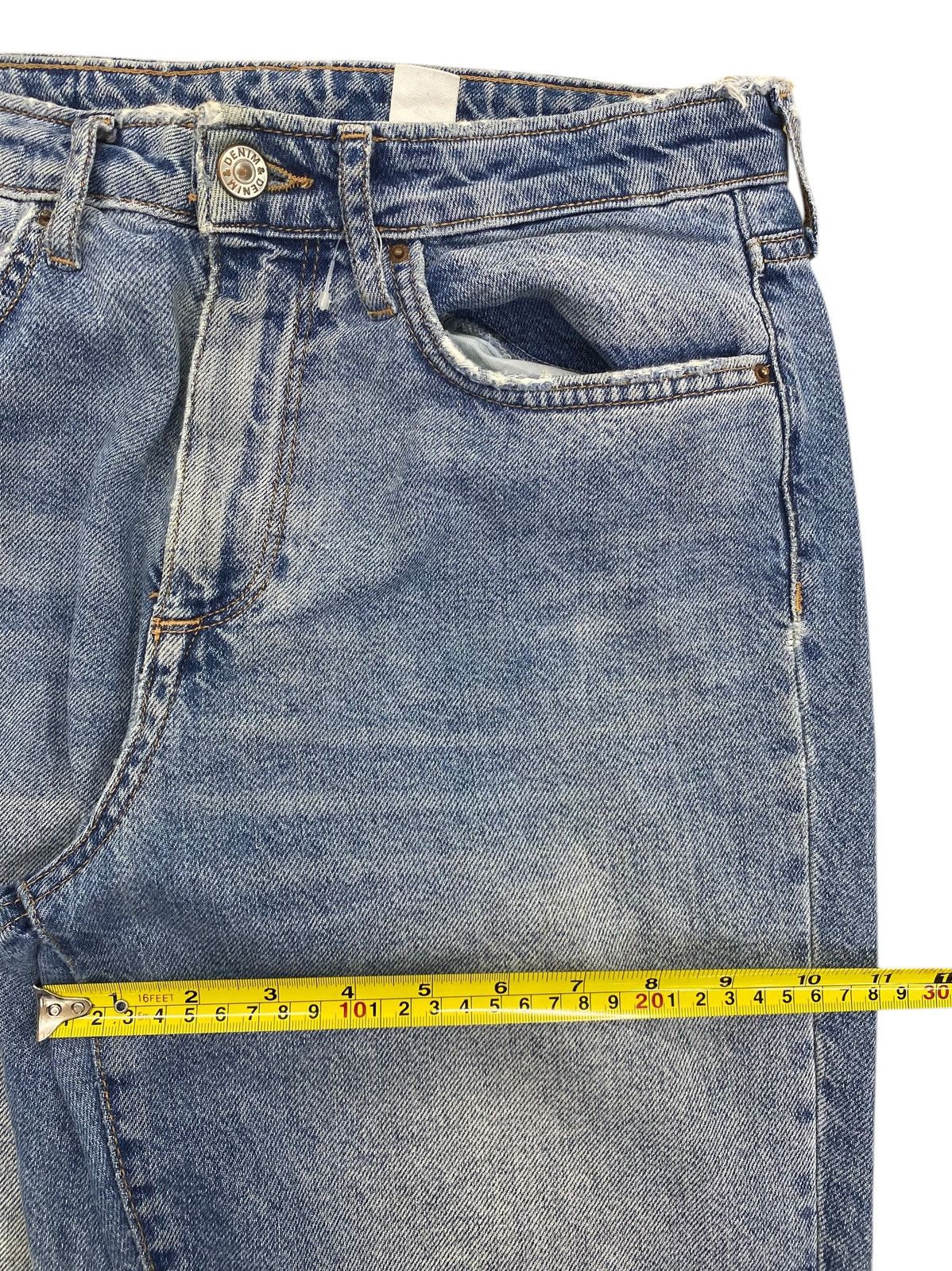 Japanese Brand Japanese Brand High Waist Denim Style Straight Chopped Jeans Size US 30 / EU 46 - 7 Thumbnail