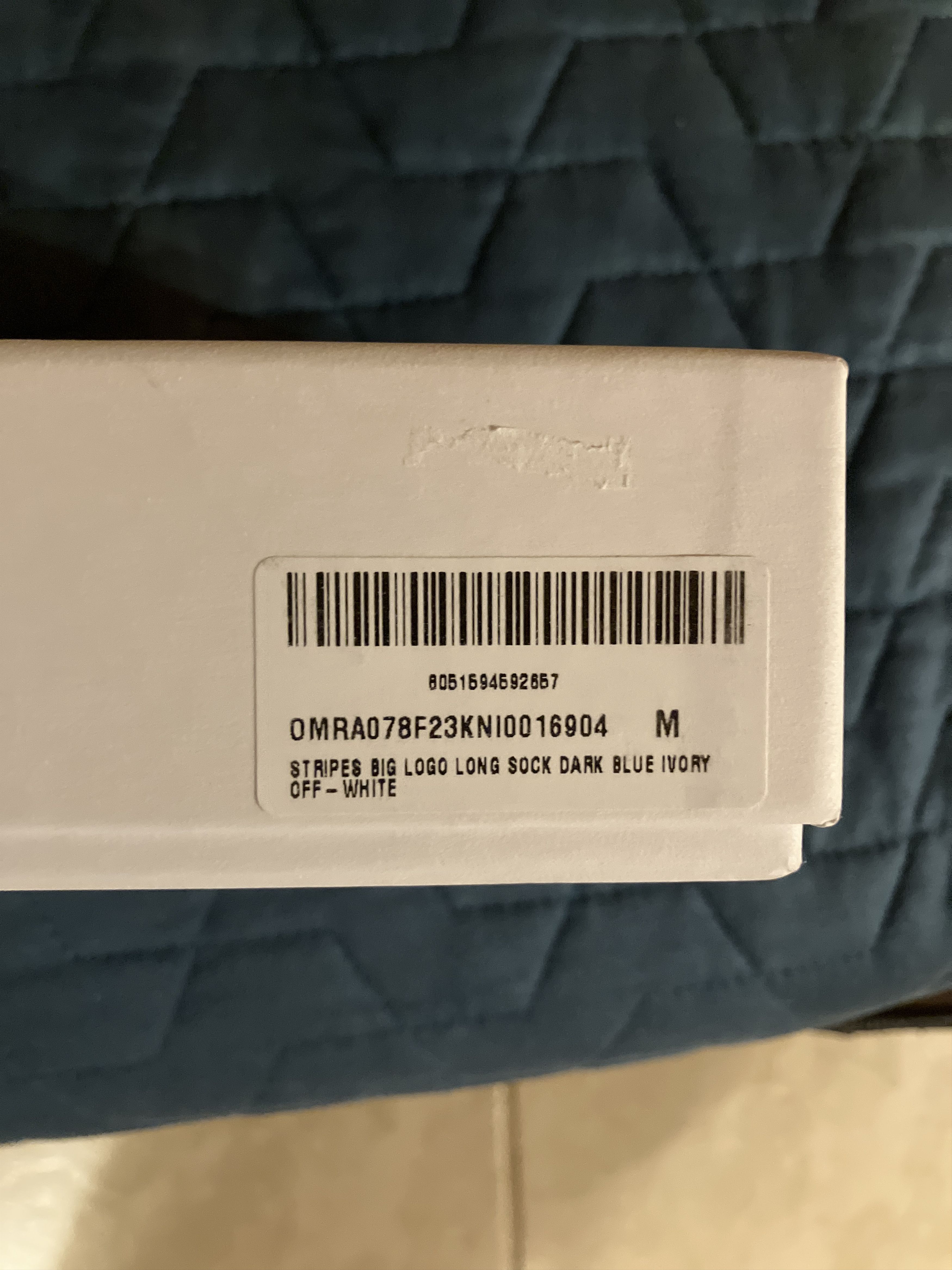 Off-White *New in box* blue striped long socks Size ONE SIZE - 4 Thumbnail
