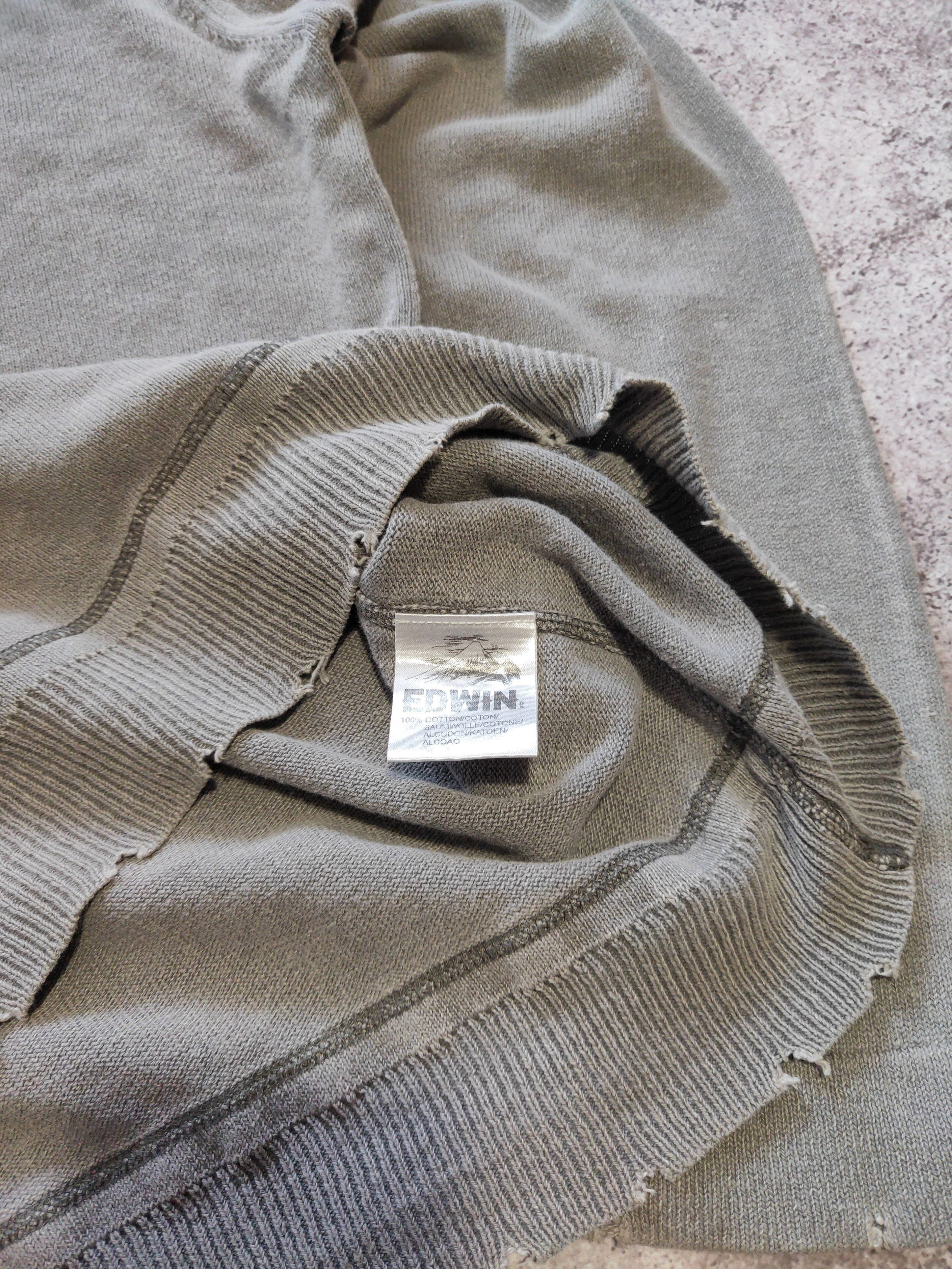 Edwin × Japanese Brand 90s EDWIN JAPAN Distressed SWEATSHIRT Knitwear Sweater Size US L / EU 52-54 / 3 - 6 Thumbnail