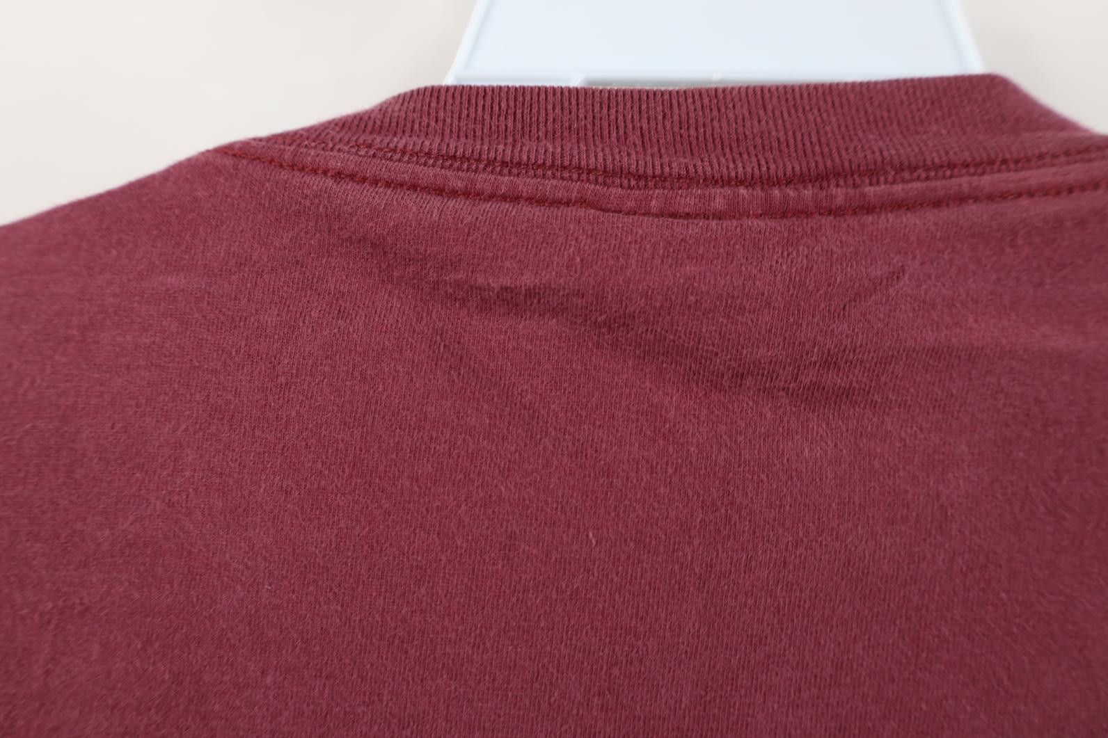 Vintage Vintage 90s Streetwear Cotton Short Sleeve T-Shirt Burgundy Size US XL / EU 56 / 4 - 9 Thumbnail