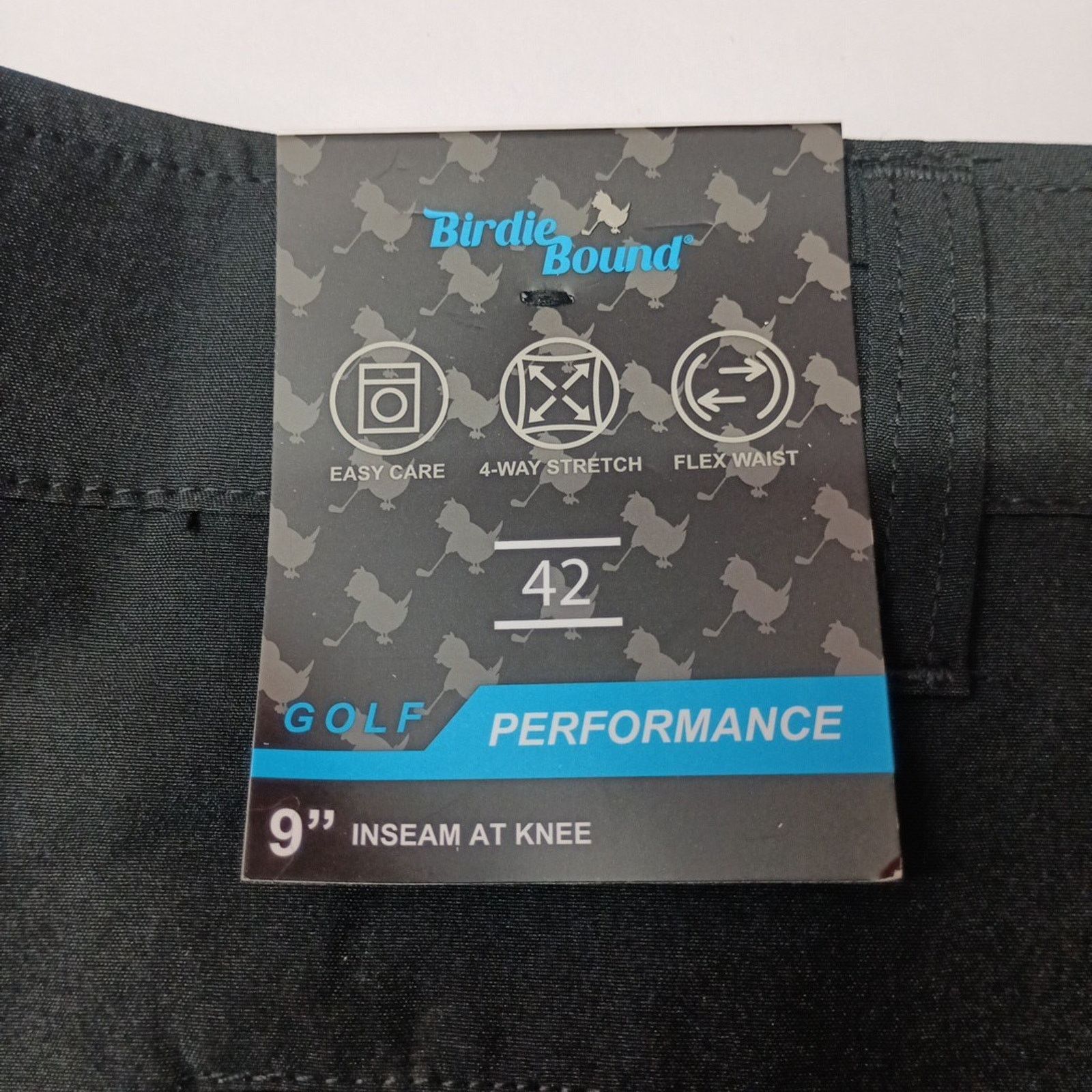 Other Birdie Bound Cargo Shorts Mens 42x9 Black Stretch Flex Waist Size US 42 / EU 58 - 6 Thumbnail