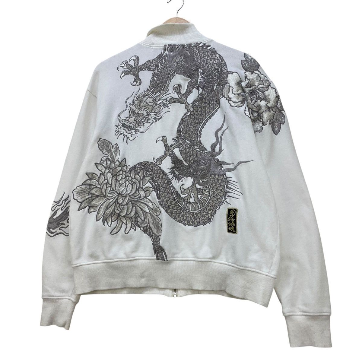 Sugar Cane 💥Vintage Karakuri Tamashi Embroidered Dragon Zip Up Jacket Size US L / EU 52-54 / 3 - 3 Thumbnail