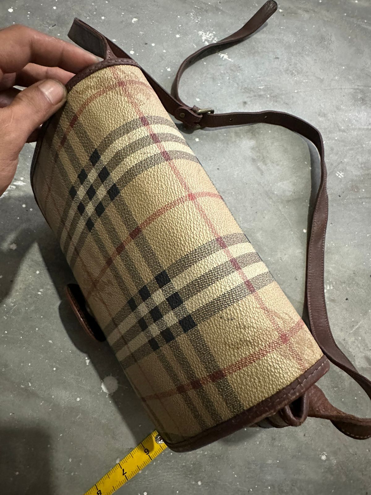 Burberry × Vintage Vintage Burberry Nova Check Crossbody/ Sling Bag Size ONE SIZE - 6 Thumbnail