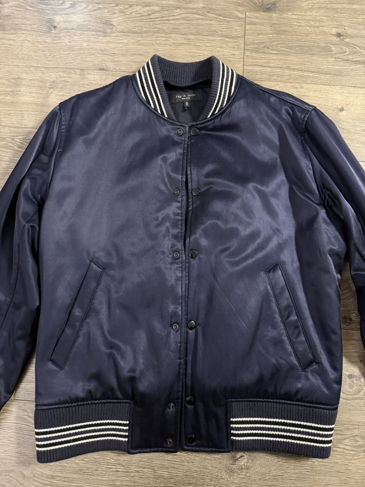 Rag & Bone Rag and Bone bomber jacket satin blue(medium) Size US M / EU 48-50 / 2 - 2 Thumbnail