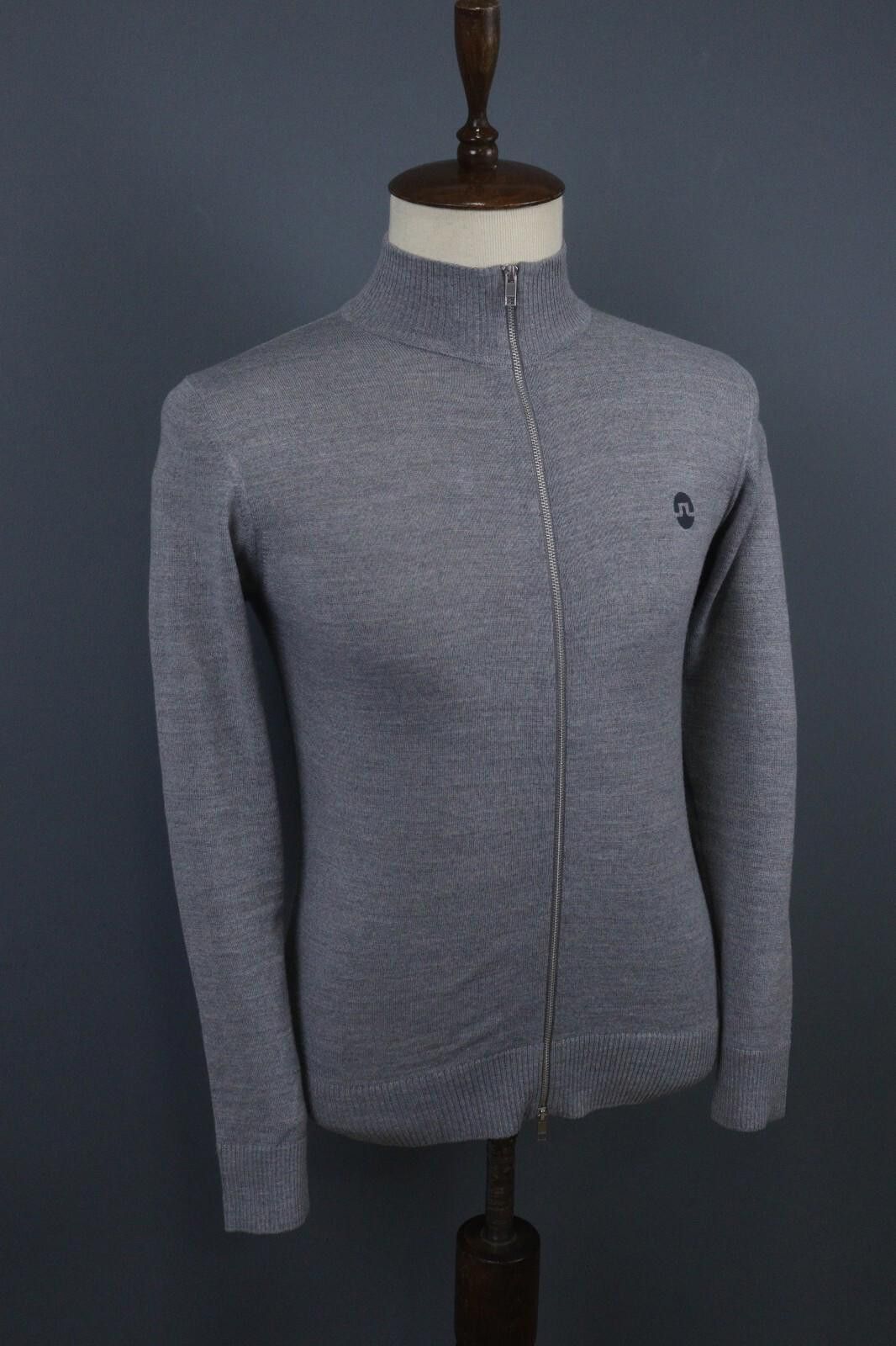 J.Lindeberg J. Lindeberg Gray Merino Wool Acrylic Zip Sweater Size M Size US M / EU 48-50 / 2 - 7 Thumbnail