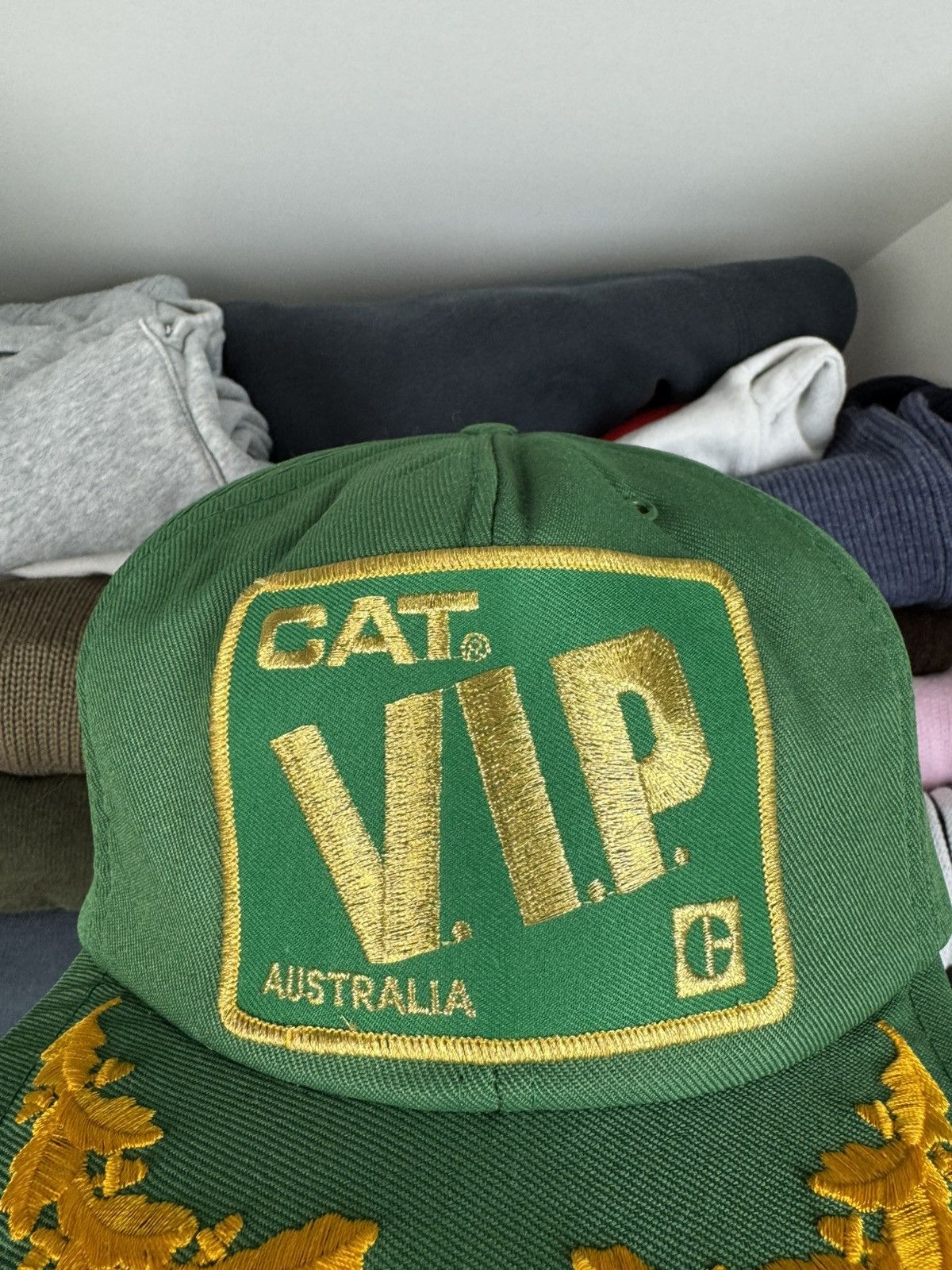 Caterpillar Vtg CAT Caterpillar VIP Australia Stateside Trucker Hat Cap Size ONE SIZE - 3 Thumbnail