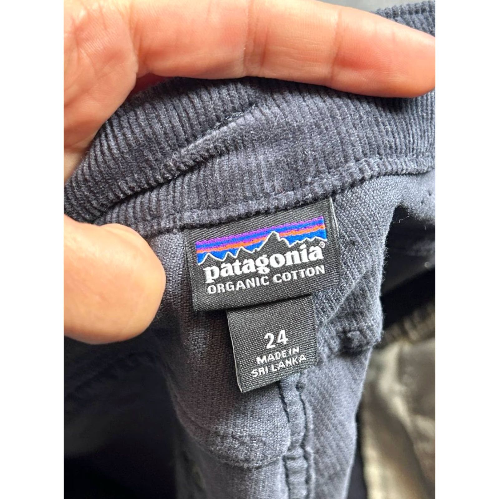 Patagonia Patagonia Pants Womens 24 Corduroy Blue Logo Skinny Low Rise Size 42" / US 20 - 6 Thumbnail