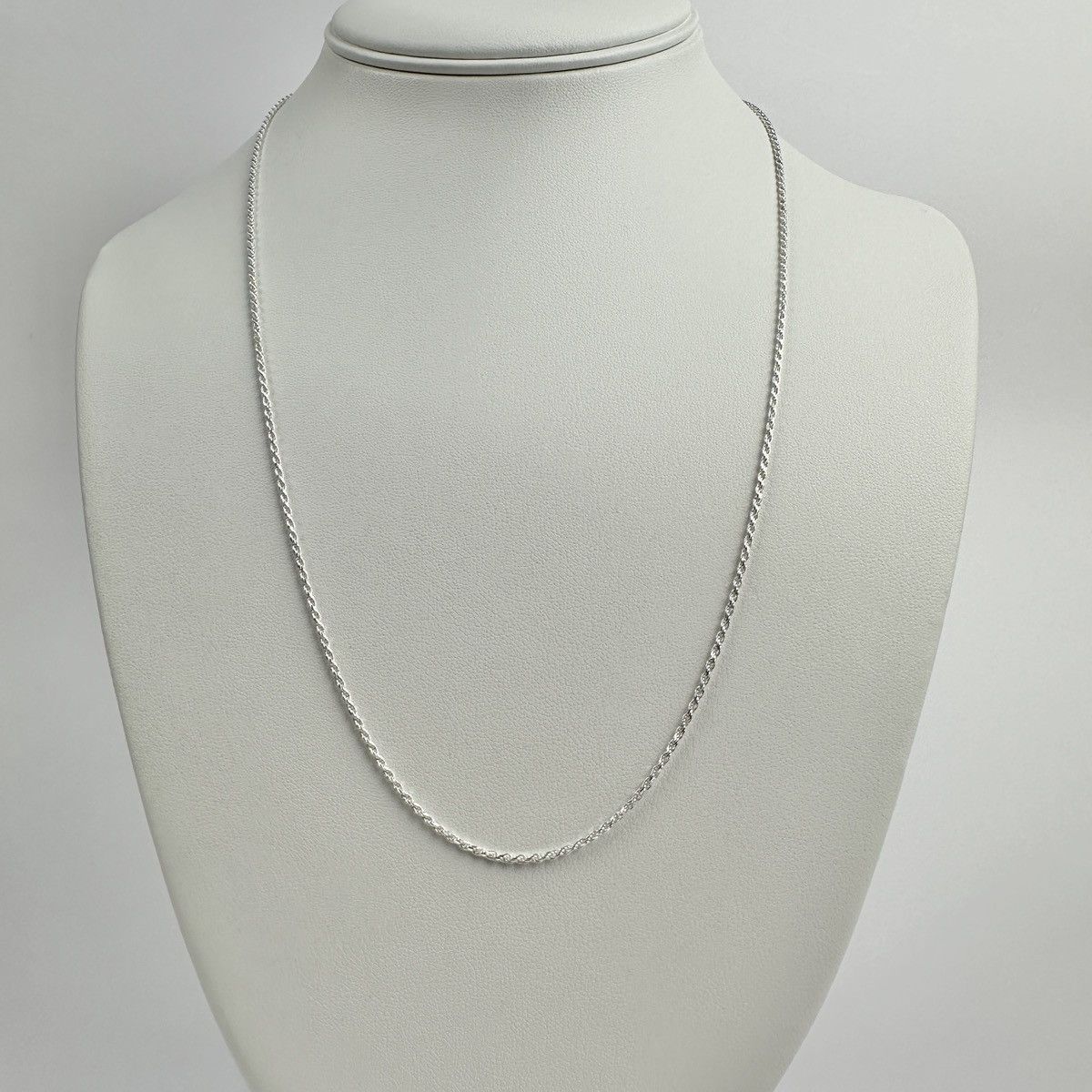 Jewelry Silver Chain Solid .925 Silver Rope Chain 1.5mm 22 Inches Size ONE SIZE - 1 Thumbnail