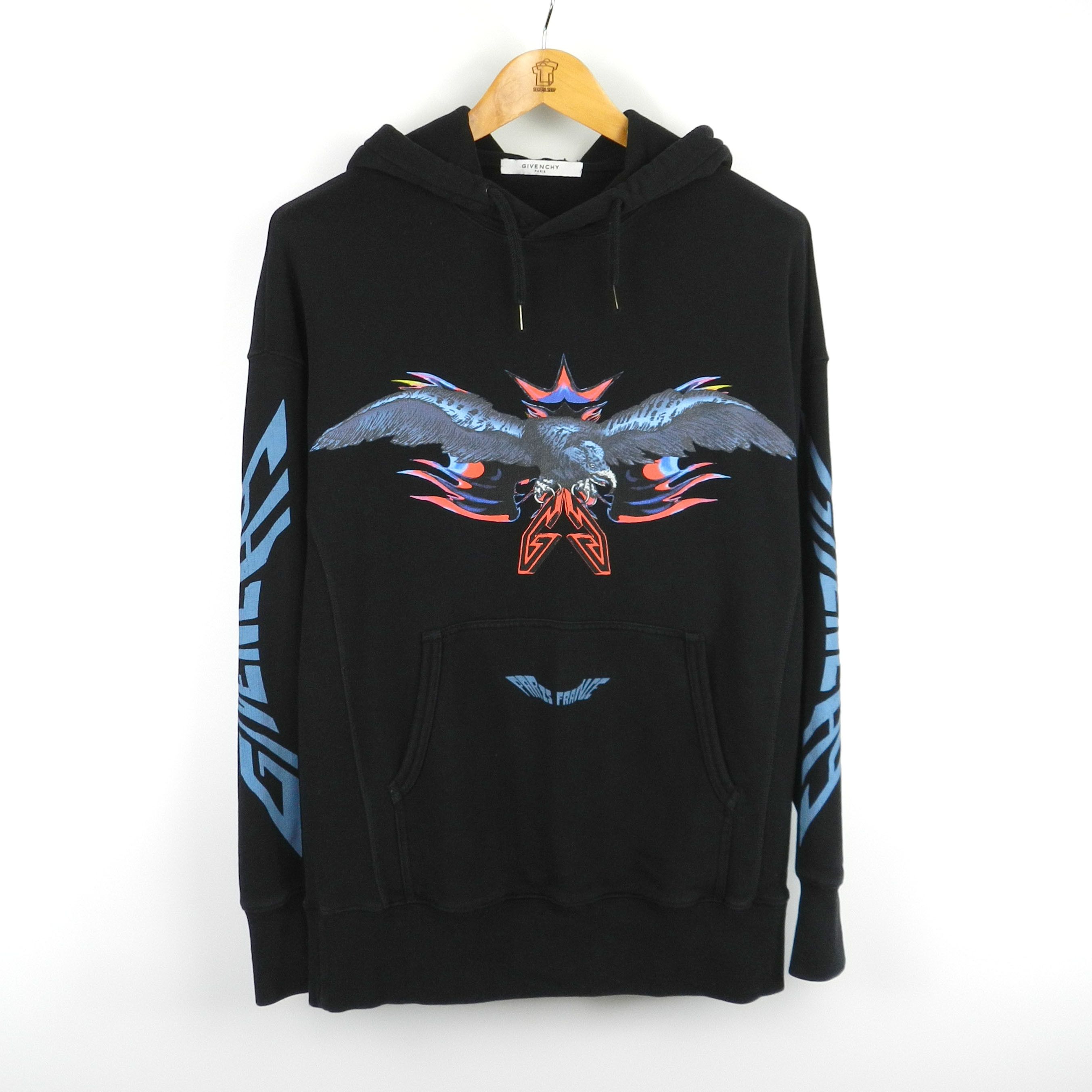 image of Givenchy Crow Hoodie in Black, Men's (Size XS)