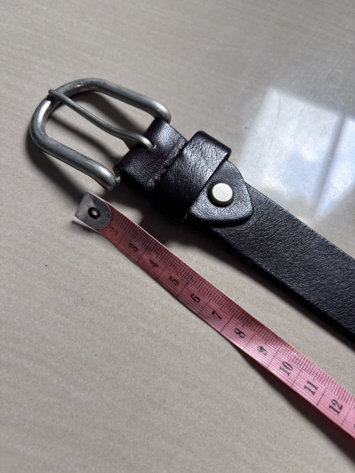 Other Brown Leather Belt with Silver Studs Size ONE SIZE - 6 Thumbnail