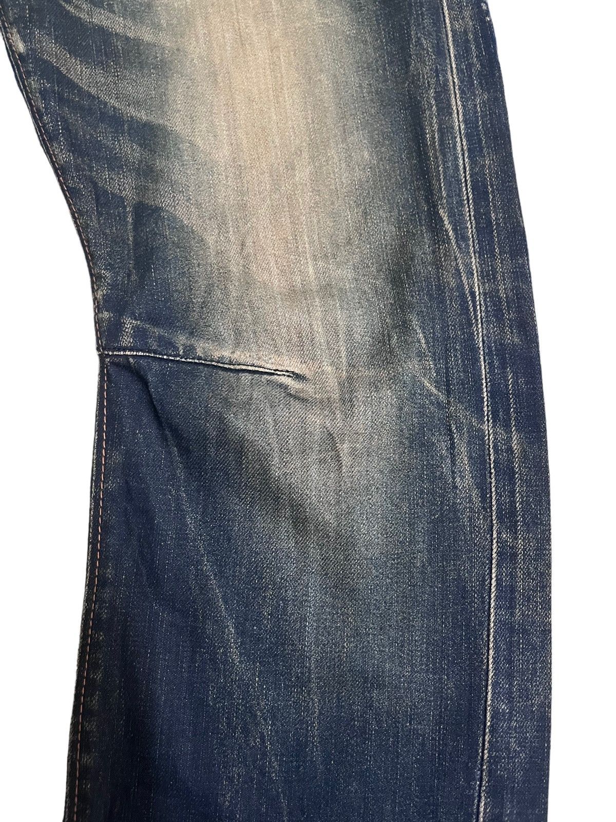 Japanese Brand Vintags Mudwash Back Number Curve Style Jeans Size US 33 - 5 Thumbnail
