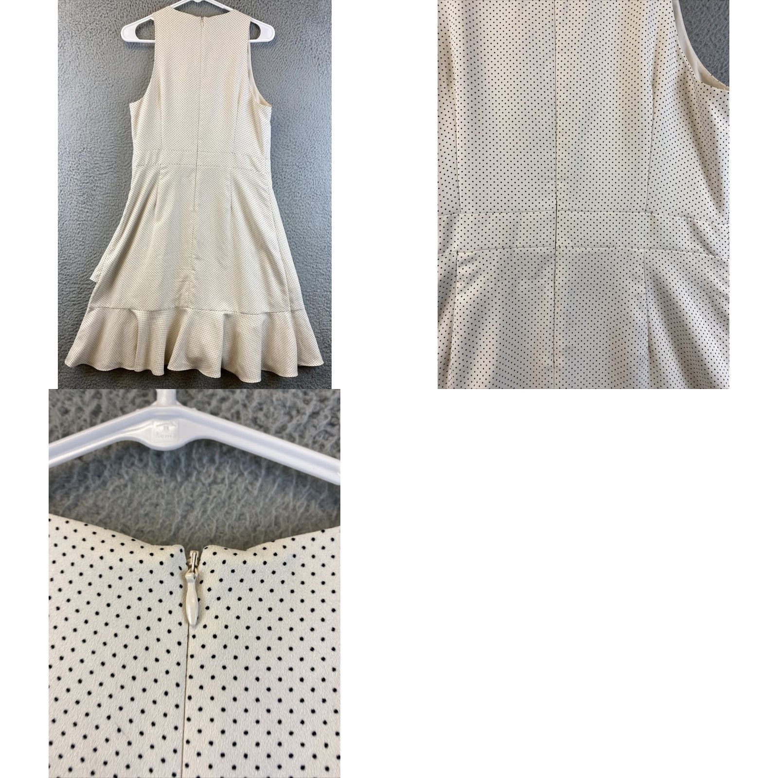 Banana Republic BANANA REPUBLIC Dress Polka Dot Midi Sleeveless Women 8 Multicolor Fit & Flare Casual Workwear Women 8 Size M / US 6-8 / IT 42-44 - 8 Thumbnail