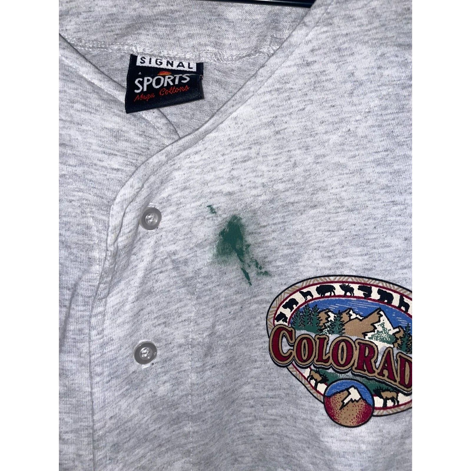 Signal Sport Vintage Cotton Jersey Mount Rushmore Test Print VTG 90s L Size US L / EU 52-54 / 3 - 4 Thumbnail