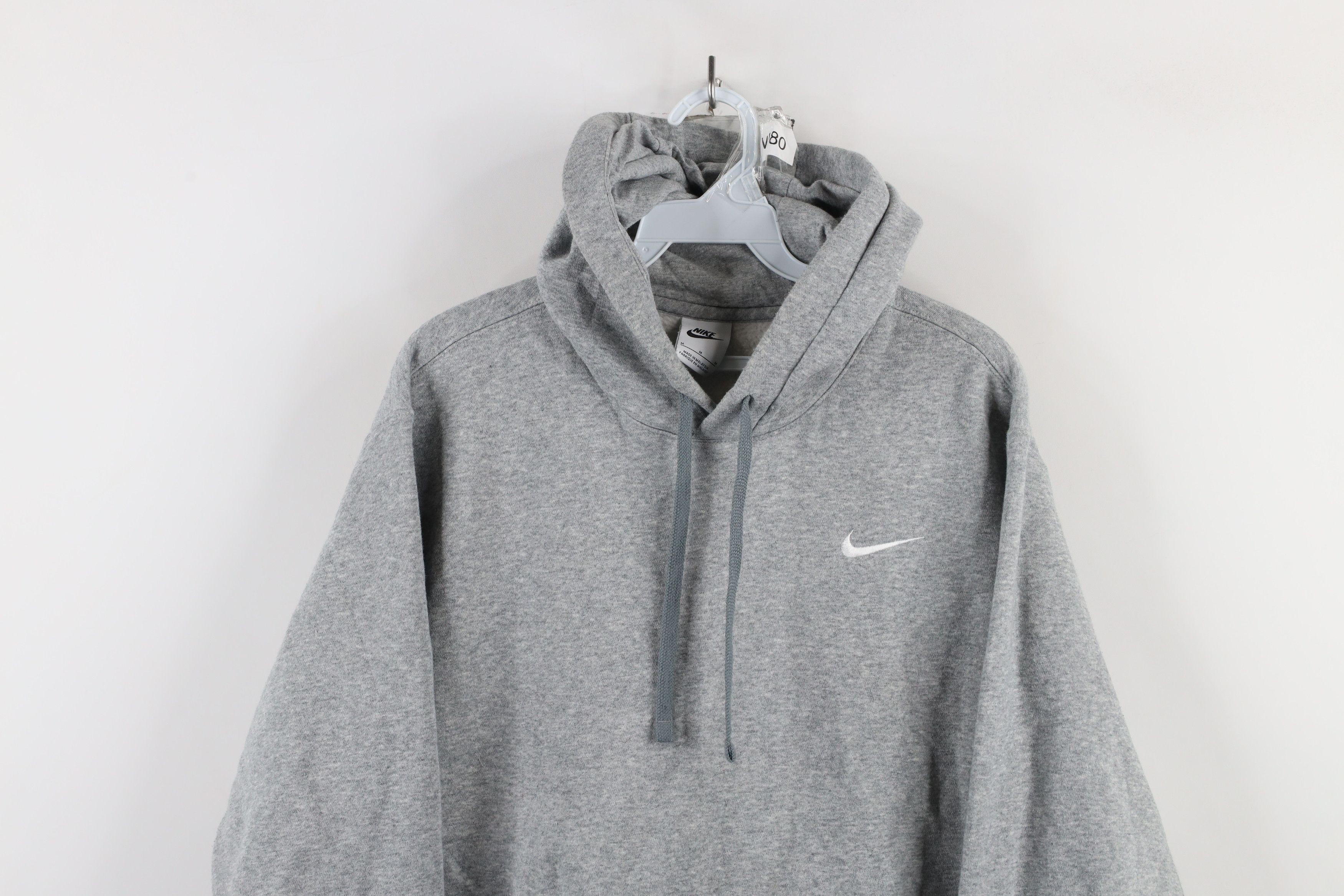 Nike × Vintage Vintage Y2K Nike Scott Mini Swoosh Hoodie Sweatshirt Gray Size US M / EU 48-50 / 2 - 2 Thumbnail