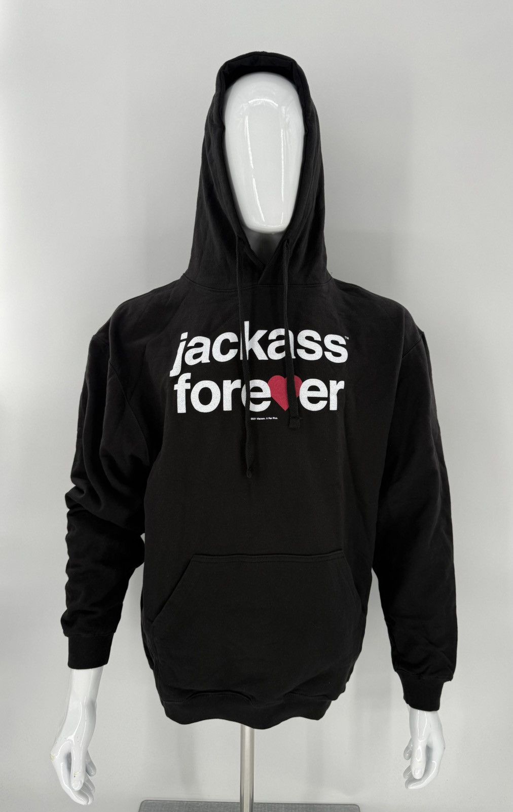 Jackass Forever Hoodie Pullover Black Men's Size L