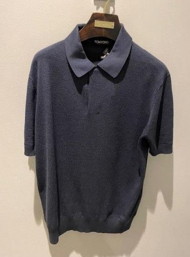Tom Ford o1w1db10125 KPS005 Polo Shirt in Navy Size US M / EU 48-50 / 2 - 1 Preview