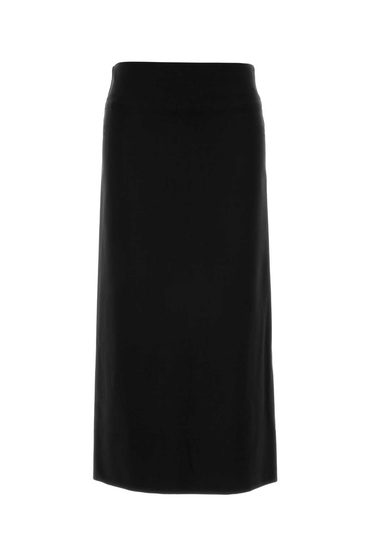 Jil Sander Black Jersey Skirt Size 28" / US 6 / IT 42 - 1 Thumbnail