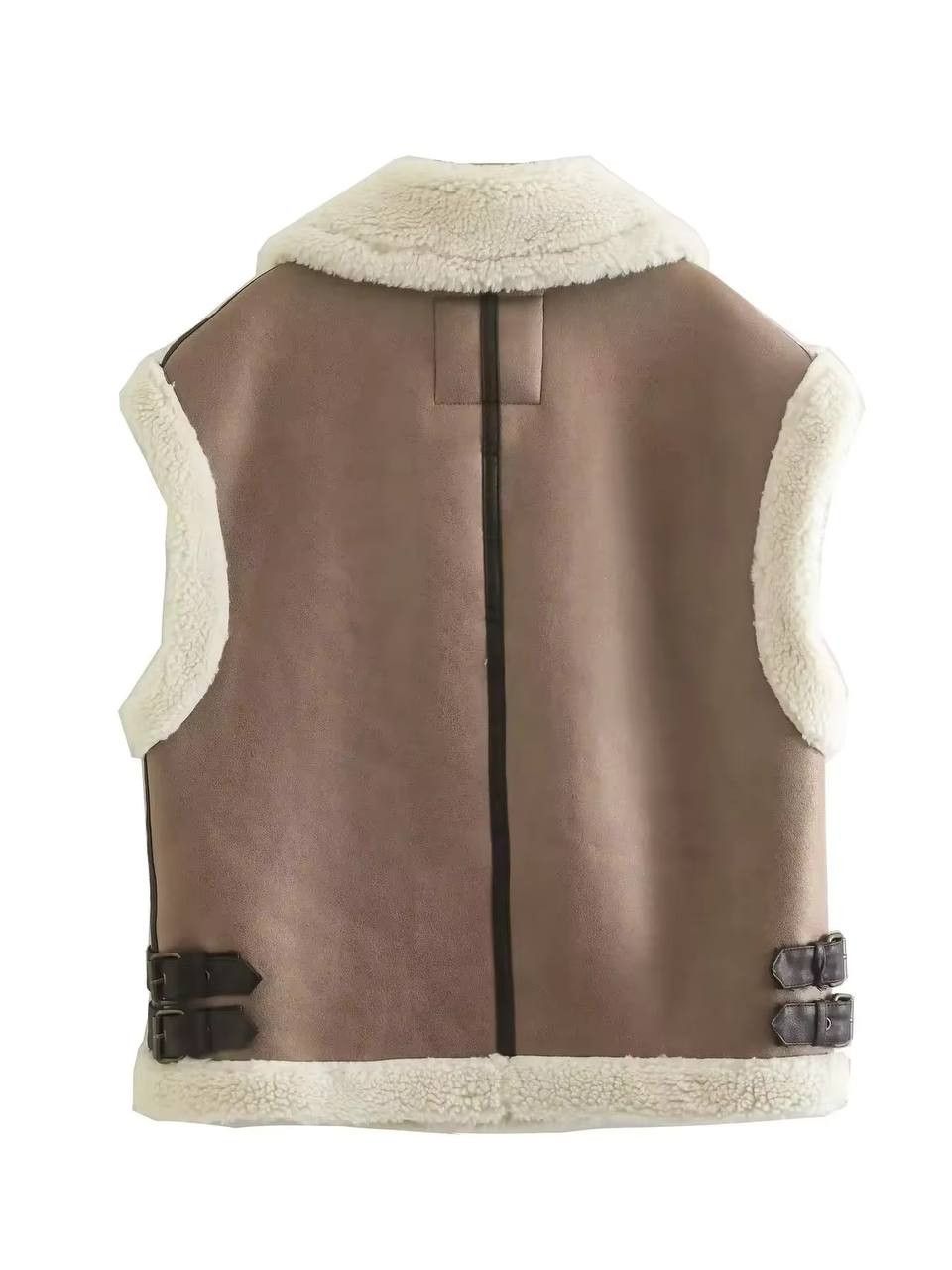 Japanese Brand × Vintage Leather fur sleeveless gilet. Size M / US 6-8 / IT 42-44 - 3 Thumbnail