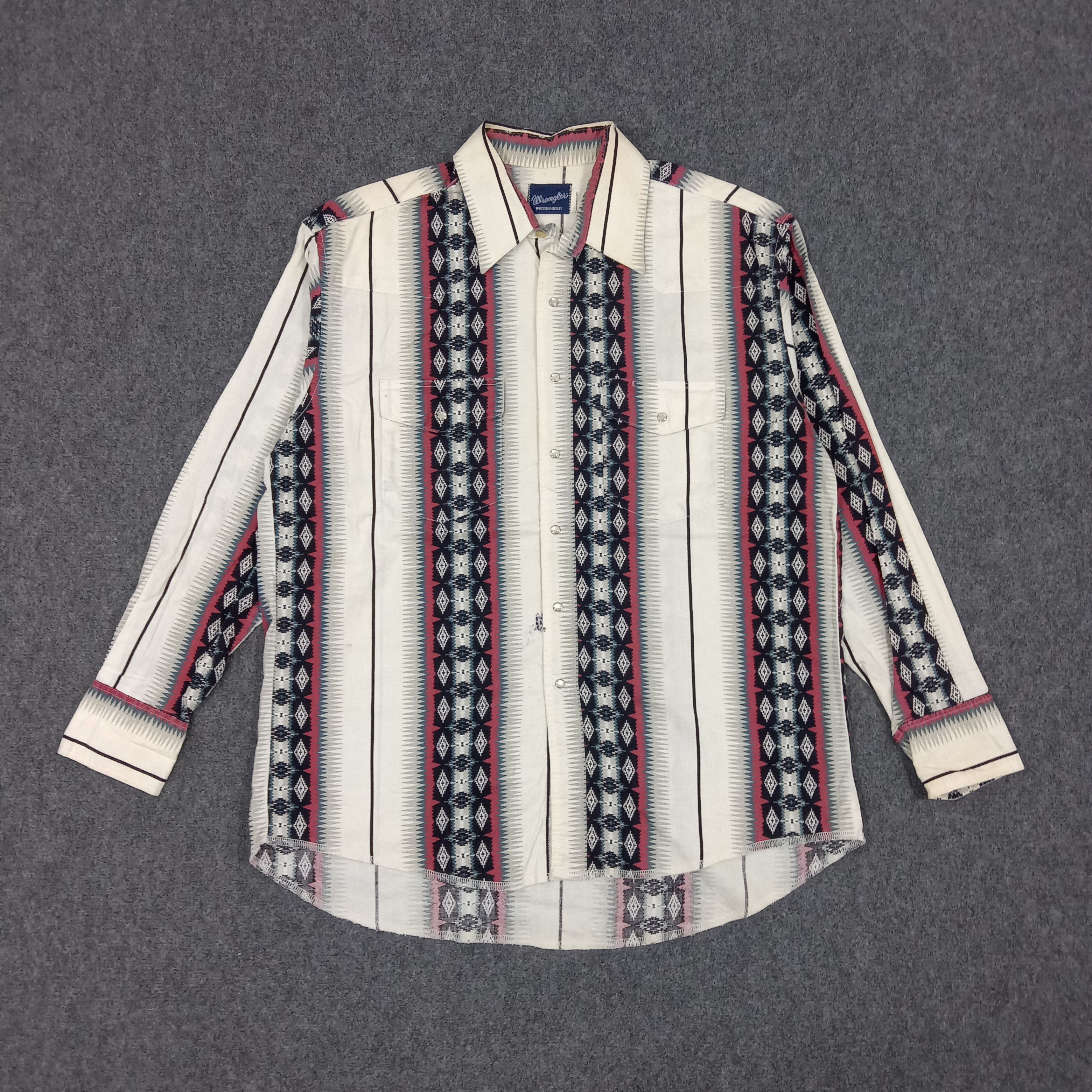 Vintage Wrangler American Retro Style Shirt Button up Size US XXL / EU 58 / 5 - 1 Thumbnail