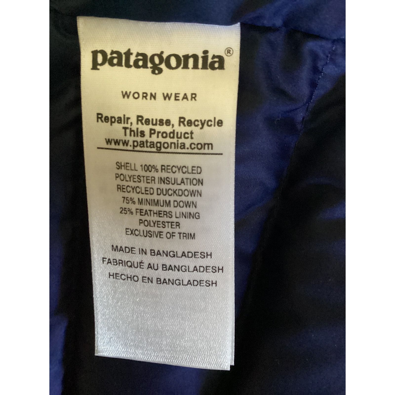 Patagonia Patagonia Womens Blue Down Puffer Zip Up Jacket Womens XS Size XS / US 0-2 / IT 36-38 - 9 Thumbnail