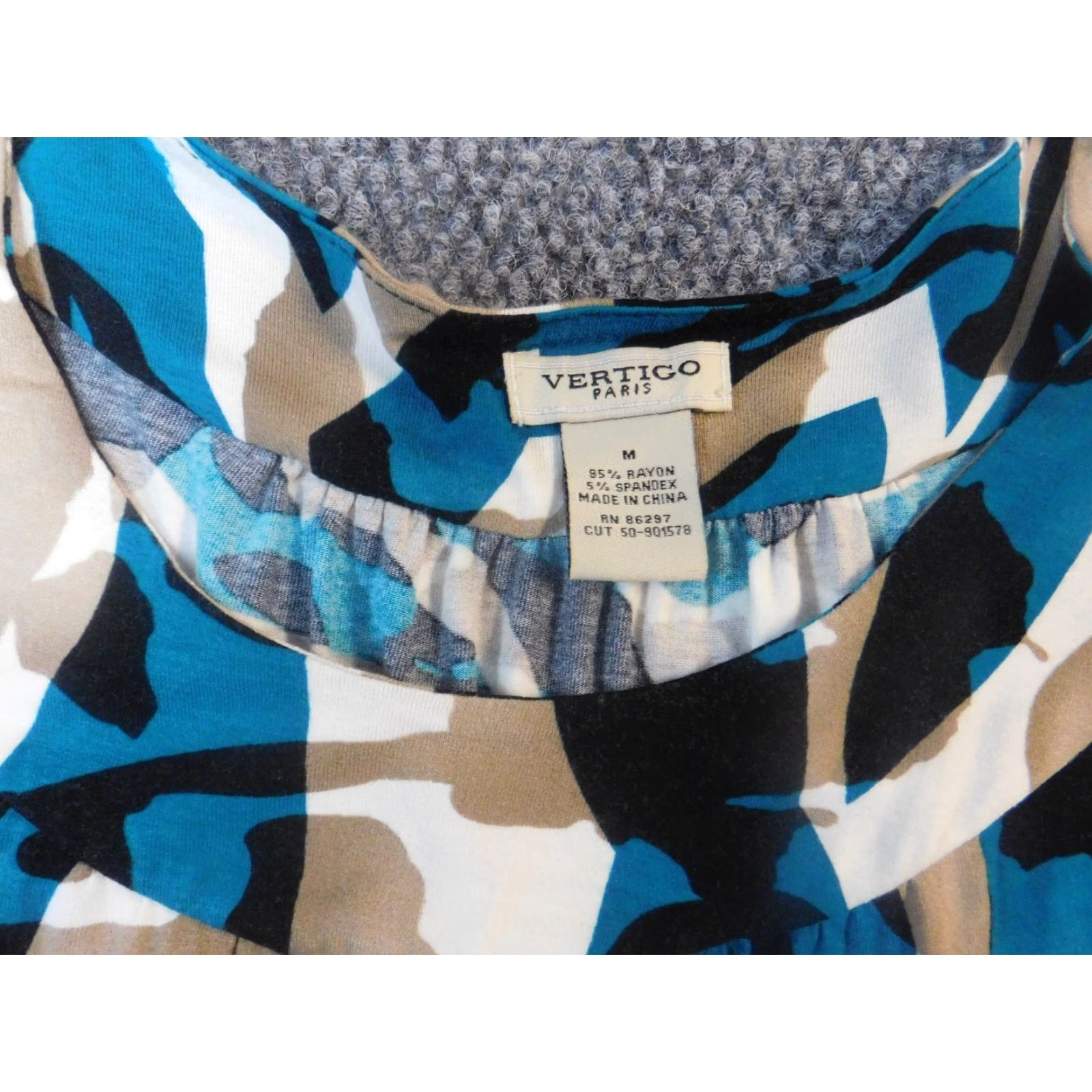 Vintage Vertigo Womens dress Medium long A-line Dress Family? Size M / US 6-8 / IT 42-44 - 6 Thumbnail
