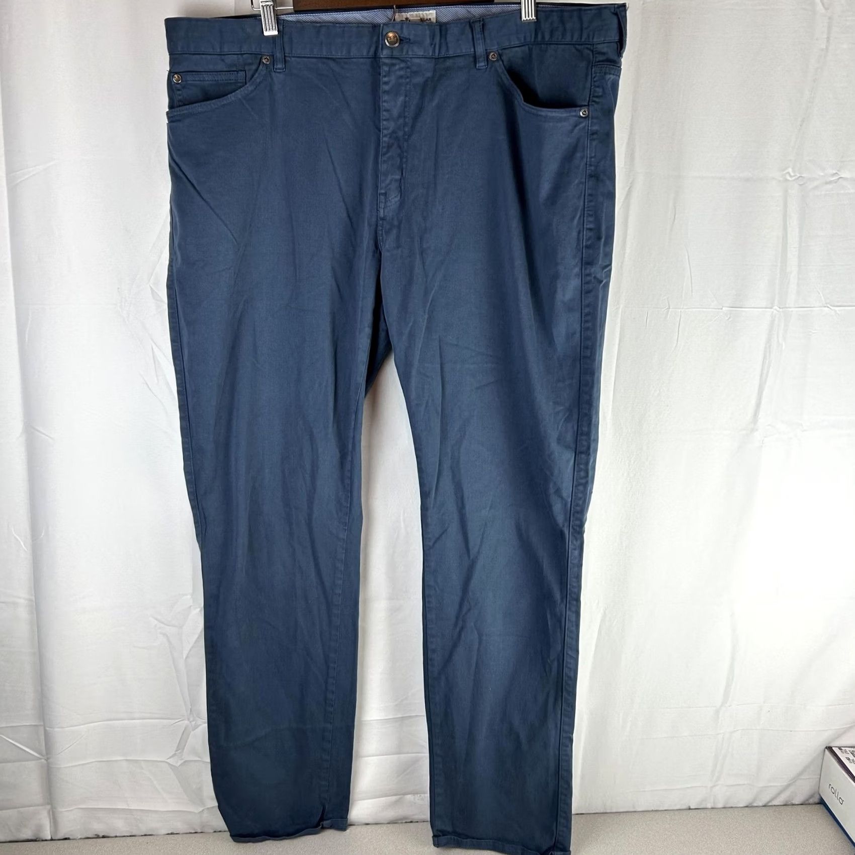 Peter Millar Peter Millar Pants Mens 42x33 Blue Stretch Chino 5 Pocket Straight Twill Casual Size US 42 / EU 58 - 2 Thumbnail