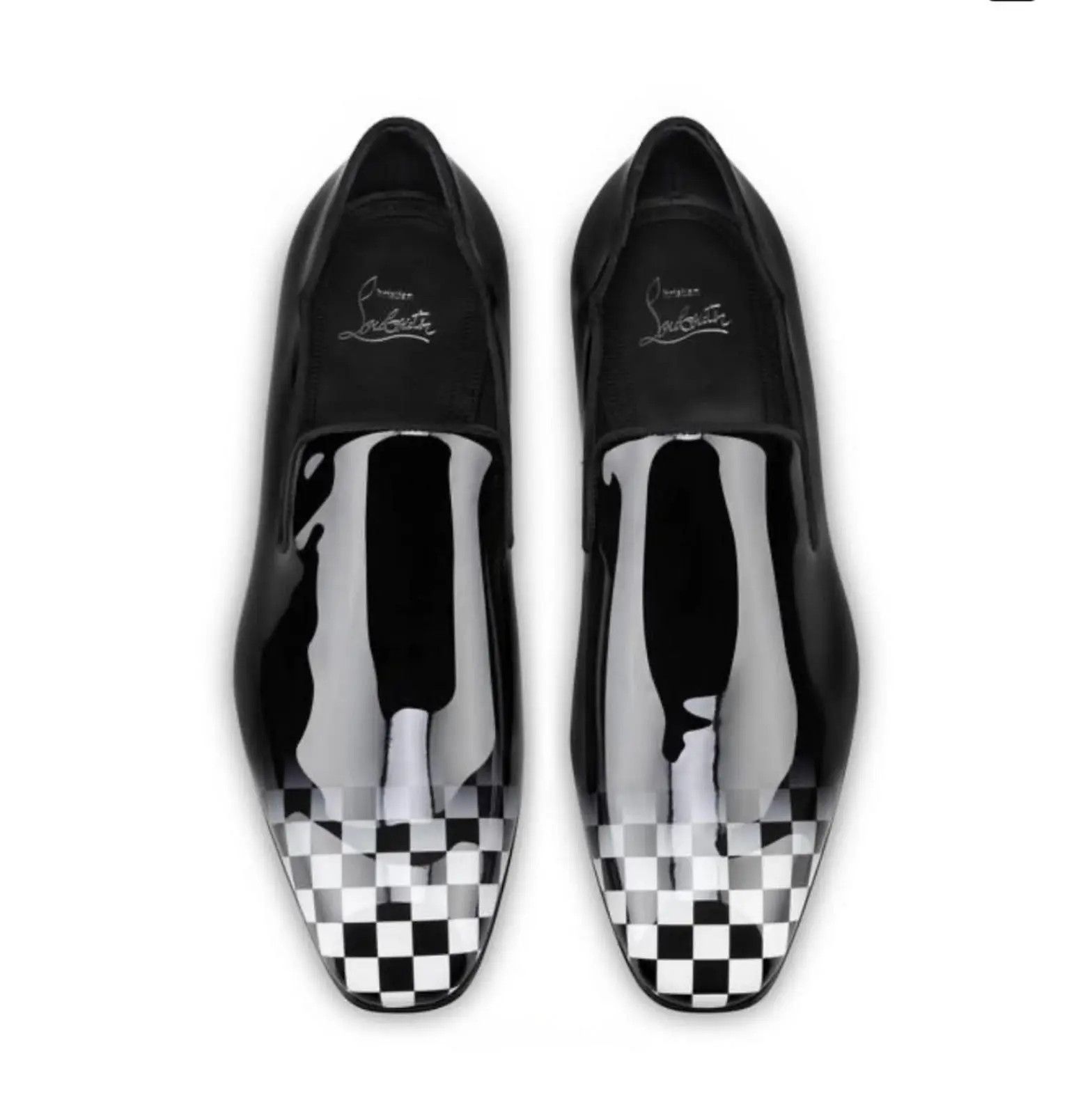 Christian Louboutin os11x0526 Dandy Chick Patent Loafers in Black Size US 12 / EU 45 - 3 Thumbnail