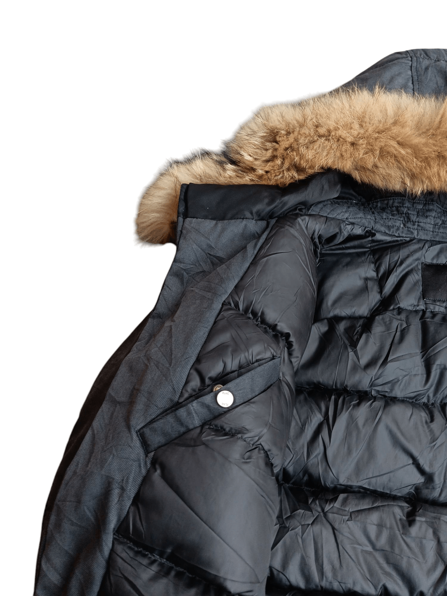 Japanese Brand Plac fur racoon hoodie puffer down linning jacket Size US M / EU 48-50 / 2 - 7 Thumbnail