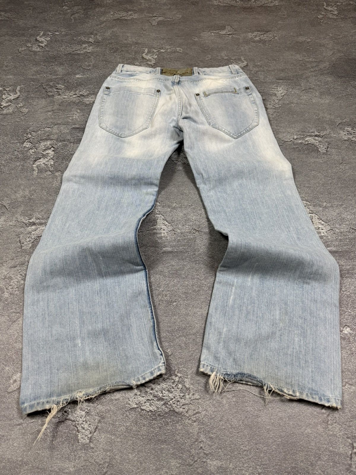 If Six Was Nine Y2K 2000s Flared Bootcut Loose Straight Washed Jeans Size 32 Size US 32 / EU 48 - 3 Thumbnail