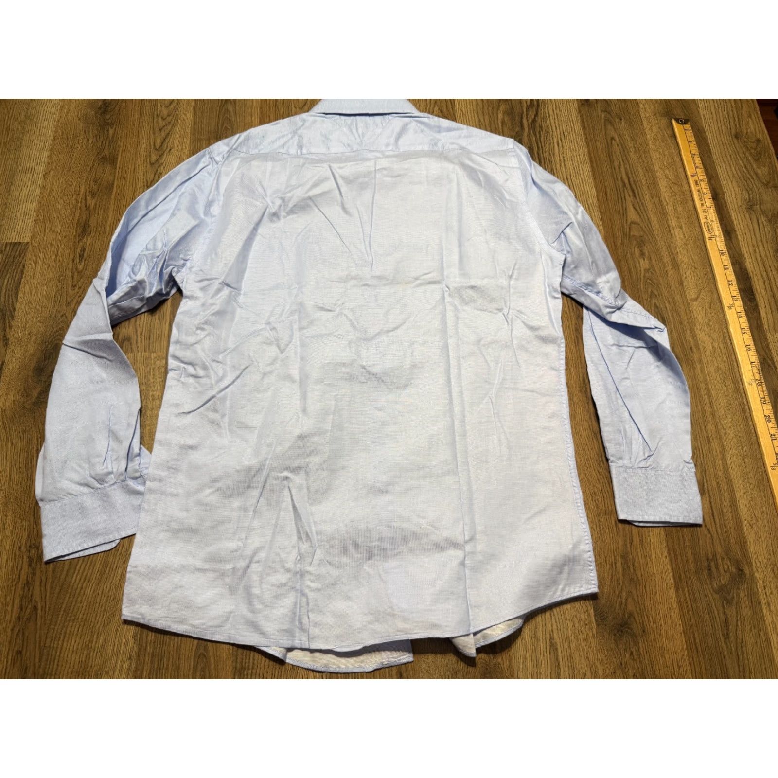 Tommy Hilfiger Tommy Hilfiger Shirt Men's 15.5-32/33 Blue Long Sleeve Button Up Shirt Slim Fit Size US M / EU 48-50 / 2 - 2 Thumbnail