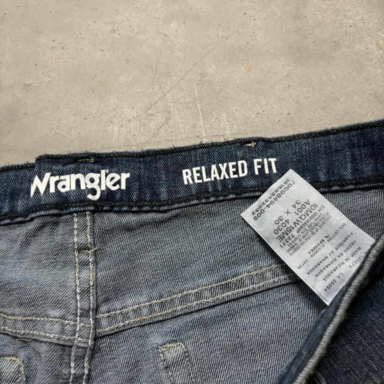 Japanese Brand × Vintage Crazy Vintage Y2K/2000s Grunge Dark Wash Denim Jeans! Size US 34 / EU 50 - 8 Thumbnail