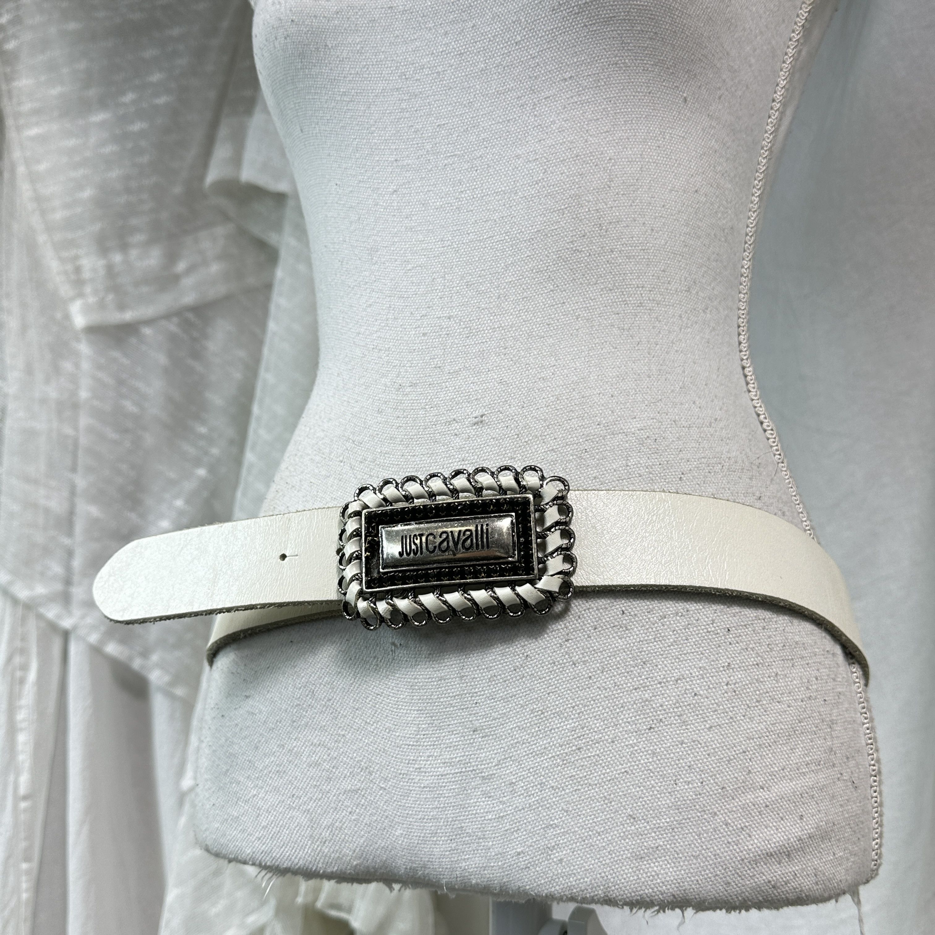 Roberto Cavalli Vintage Avant Garde Grunge Leather Roberto Cavalli Belt 00s Size ONE SIZE - 6 Thumbnail