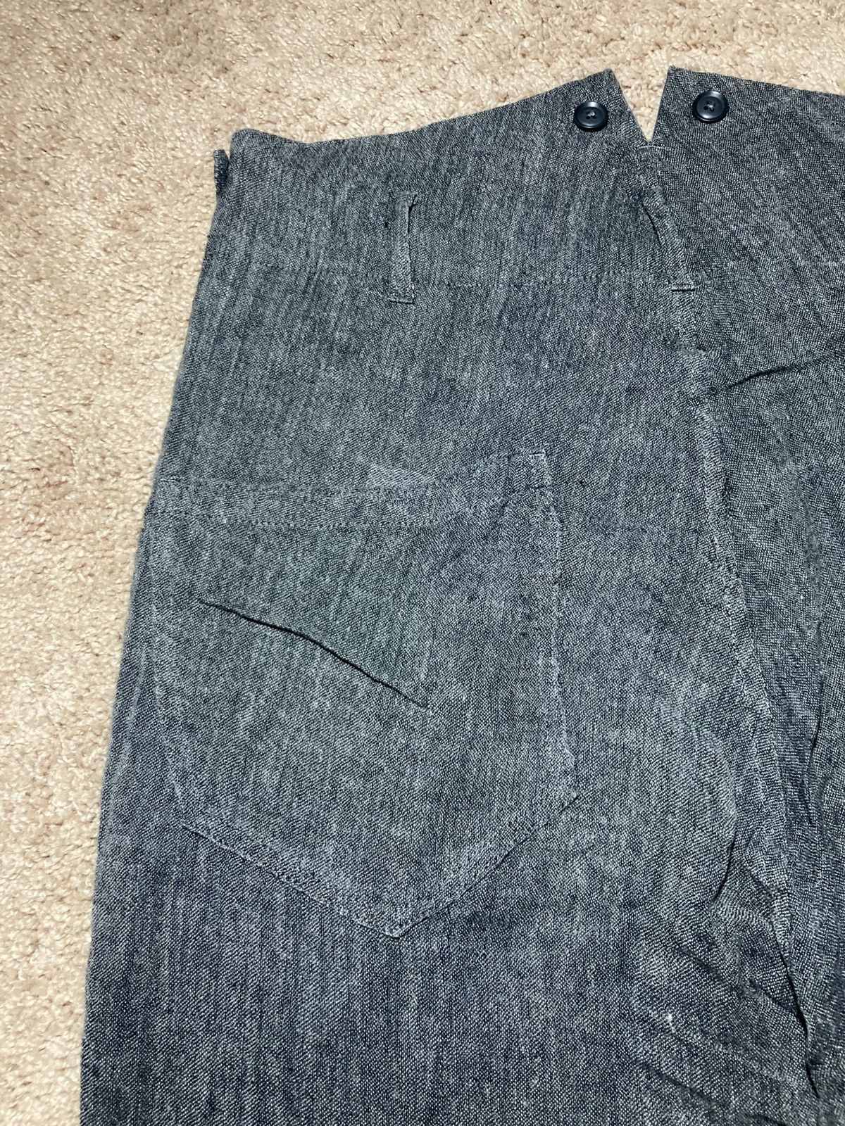 Yohji Yamamoto Sample Yohji Yamamoto Pour Homme Pants Gray Skinny 00s Size US 34 / EU 50 - 9 Thumbnail