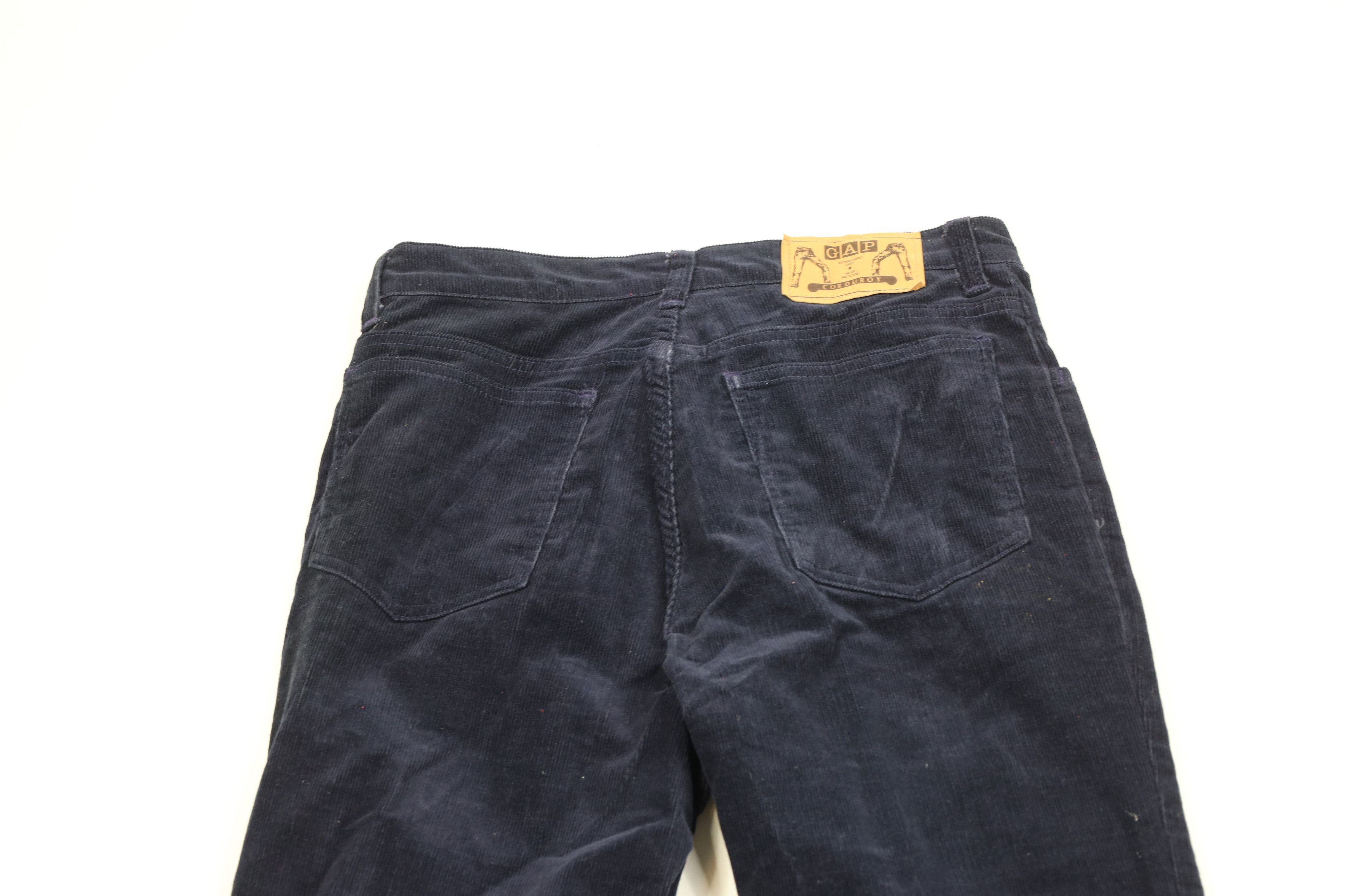 Gap Vintage 70s 80s Gap Straight Leg Corduroy Chino Pants Blue Size US 30 / EU 46 - 11 Thumbnail