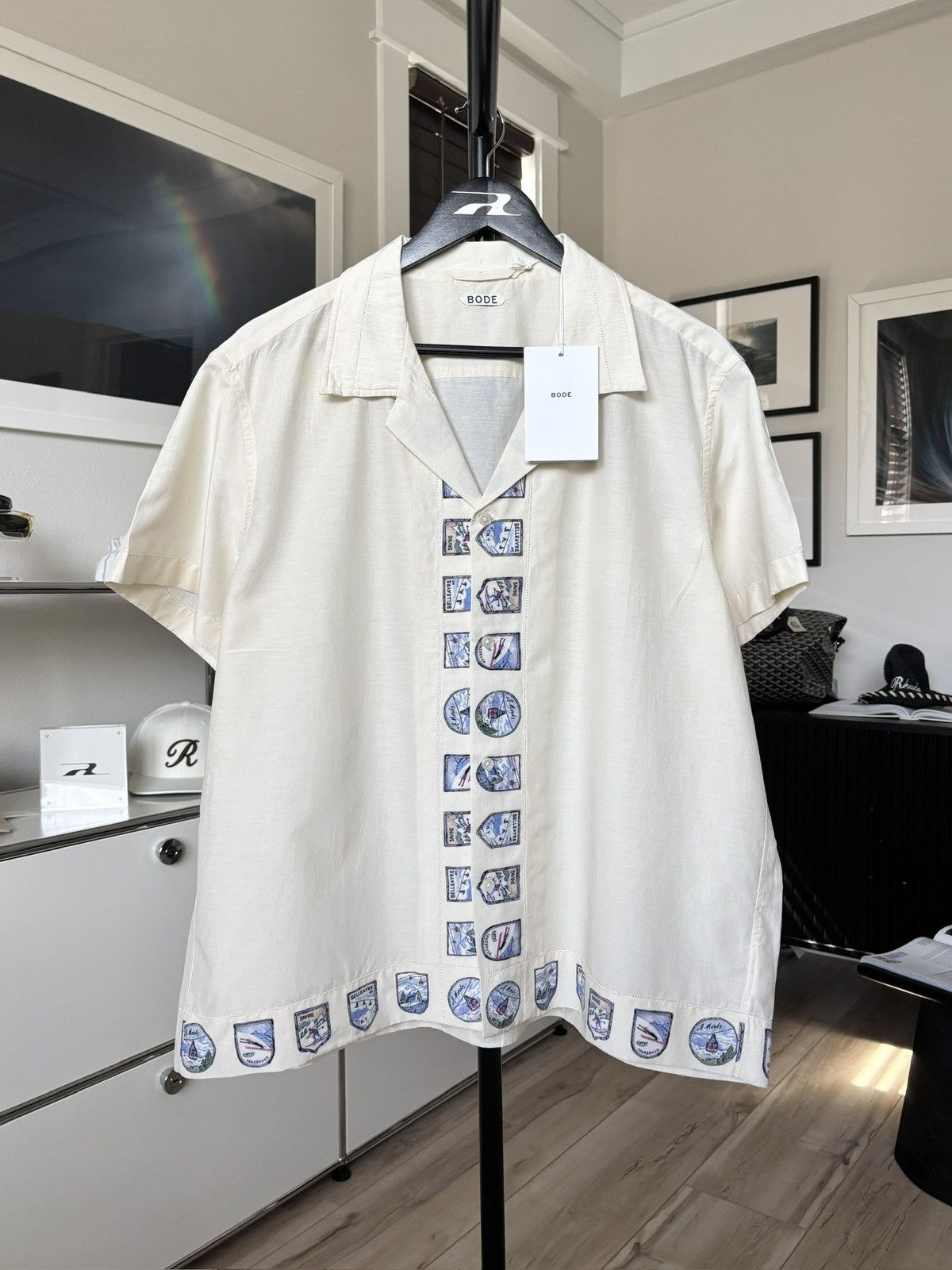 Bode BODE SILK SKI RESORT BUTTON UP SHIRT Size US XL / EU 56 / 4 - 2 Thumbnail