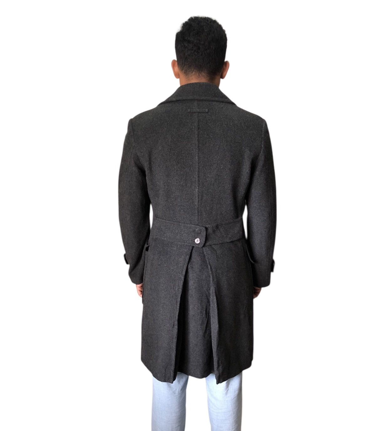 Jean Paul Gaultier Jean Paul Gaultier Homme Single Breasted Wool Long Coat Size US M / EU 48-50 / 2 - 2 Thumbnail