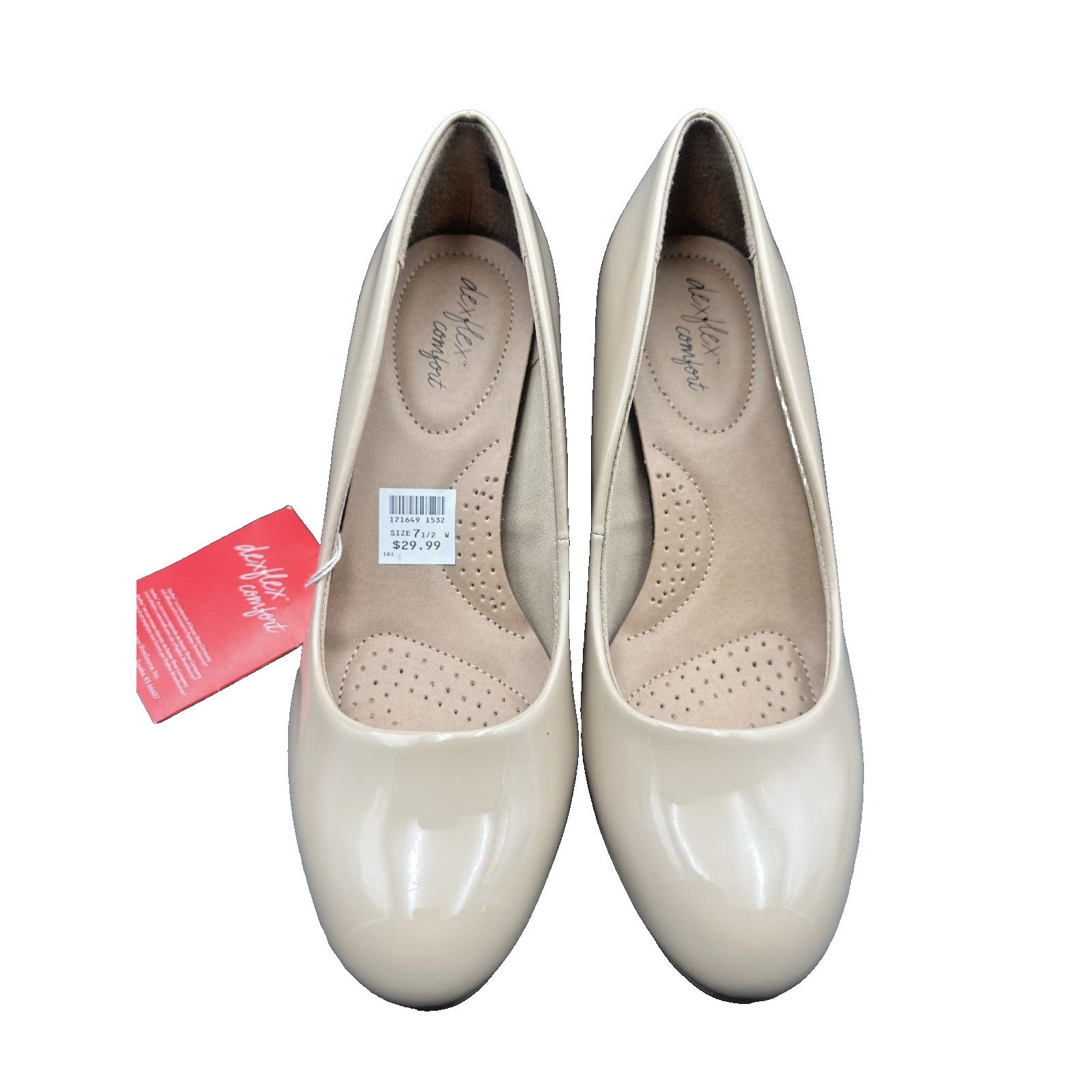 Other Dexflex Comfort Womens Round Toe Pump Heels Nude Size: 7.5w Size US 7.5 / IT 37.5 - 1 Thumbnail