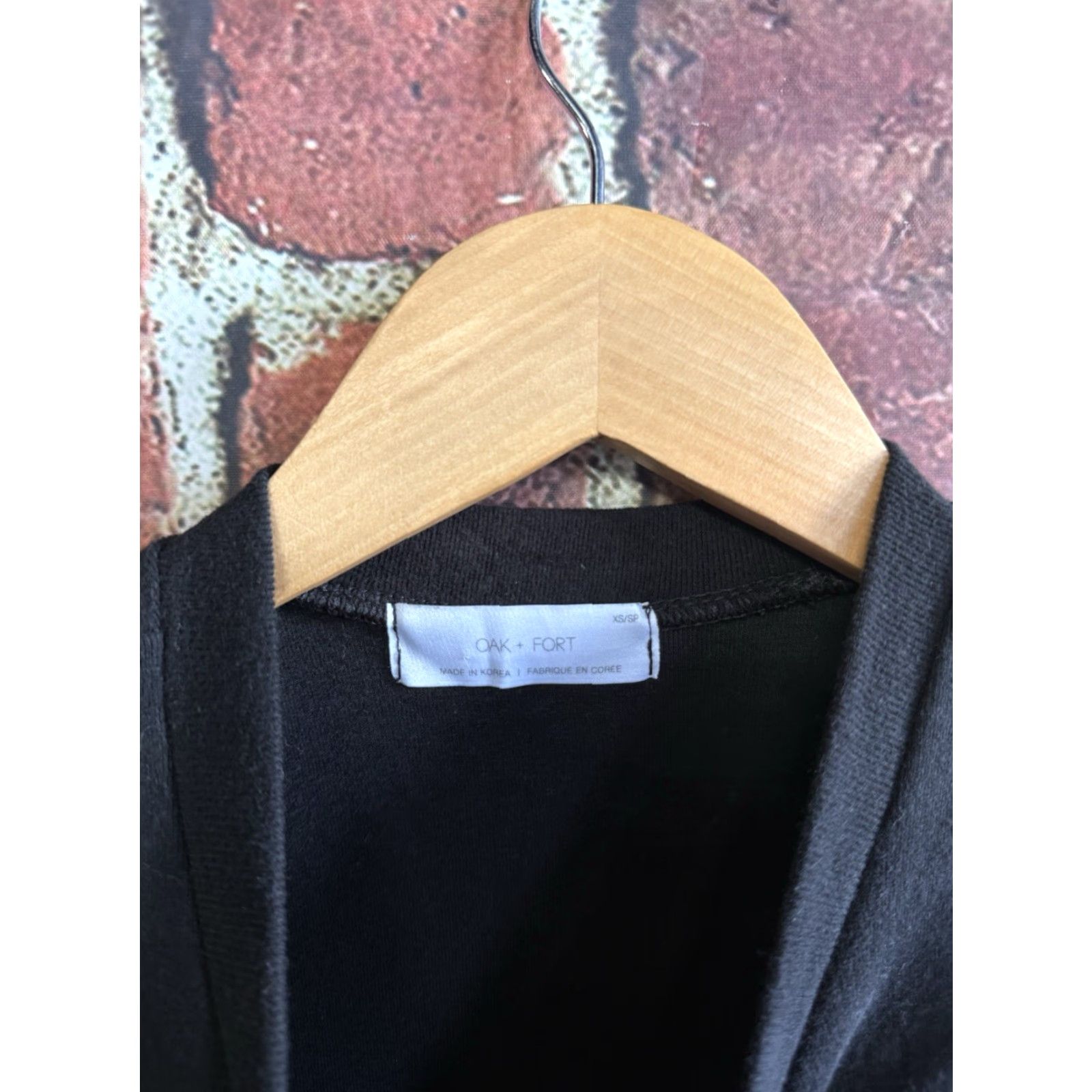 Oak + Fort VINTAGE Oak + Fort Womens Black Short Sleeve Shirt Dress Short XS Size XS / US 0-2 / IT 36-38 - 3 Thumbnail