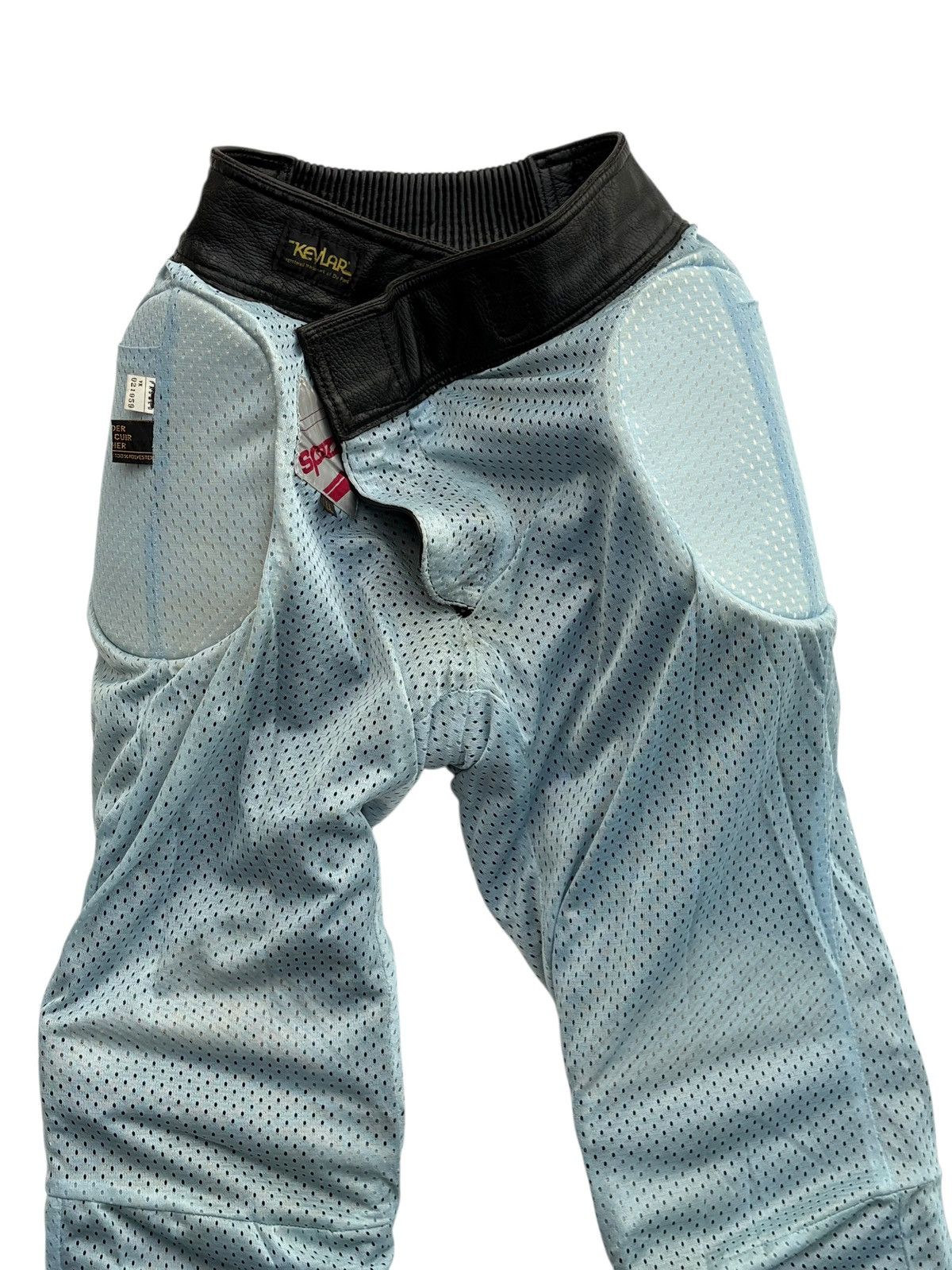 Leather × Vintage Vintage Spazzio Kevlar Riding Bikers Racing Leather Pants Size US 28 / EU 44 - 12 Thumbnail