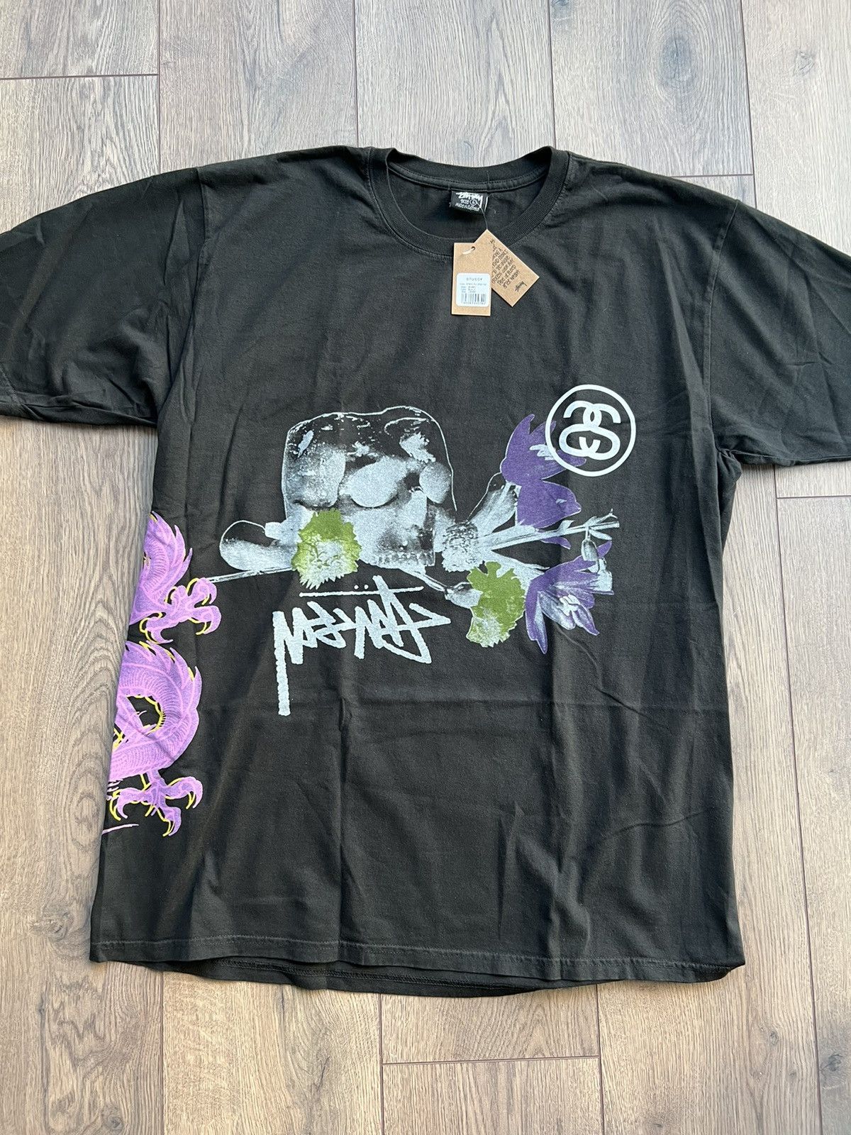 Stussy Stussy Strike Pigment Dyed Tee Large “Black” Size US L / EU 52-54 / 3 - 2 Thumbnail