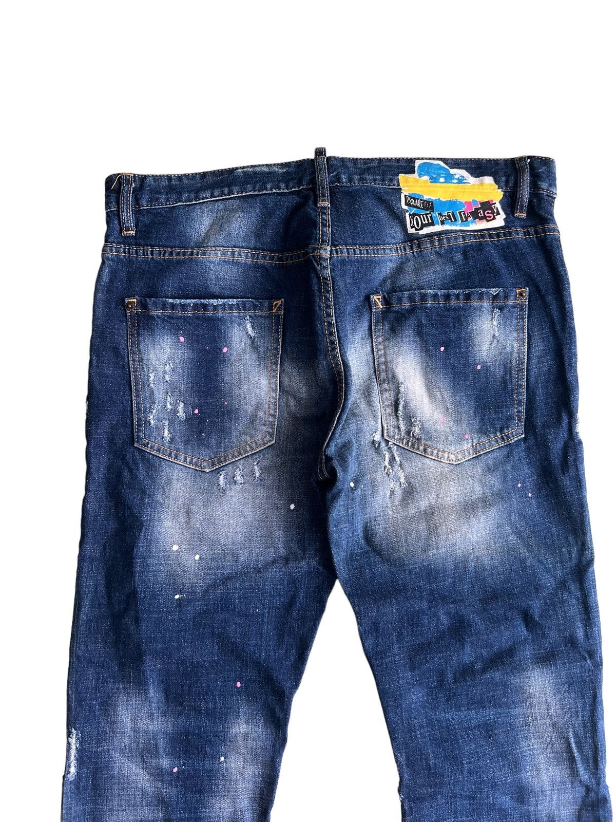 Dsquared2 2018 Dsquared2 🇮🇹 Clawmark Painter Regular Cut Denim Jeans Size US 32 / EU 48 - 3 Thumbnail