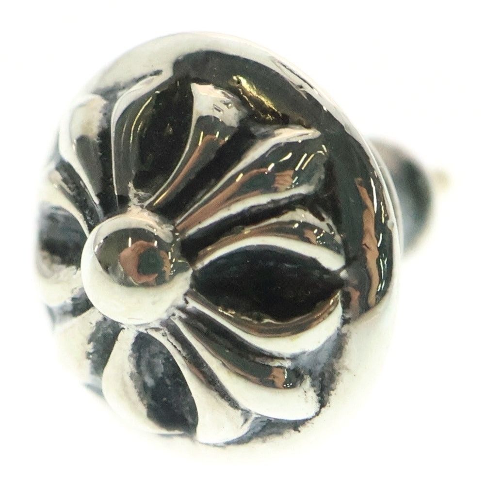 CHROME HEARTS Silver Cross Ball Stud Earring