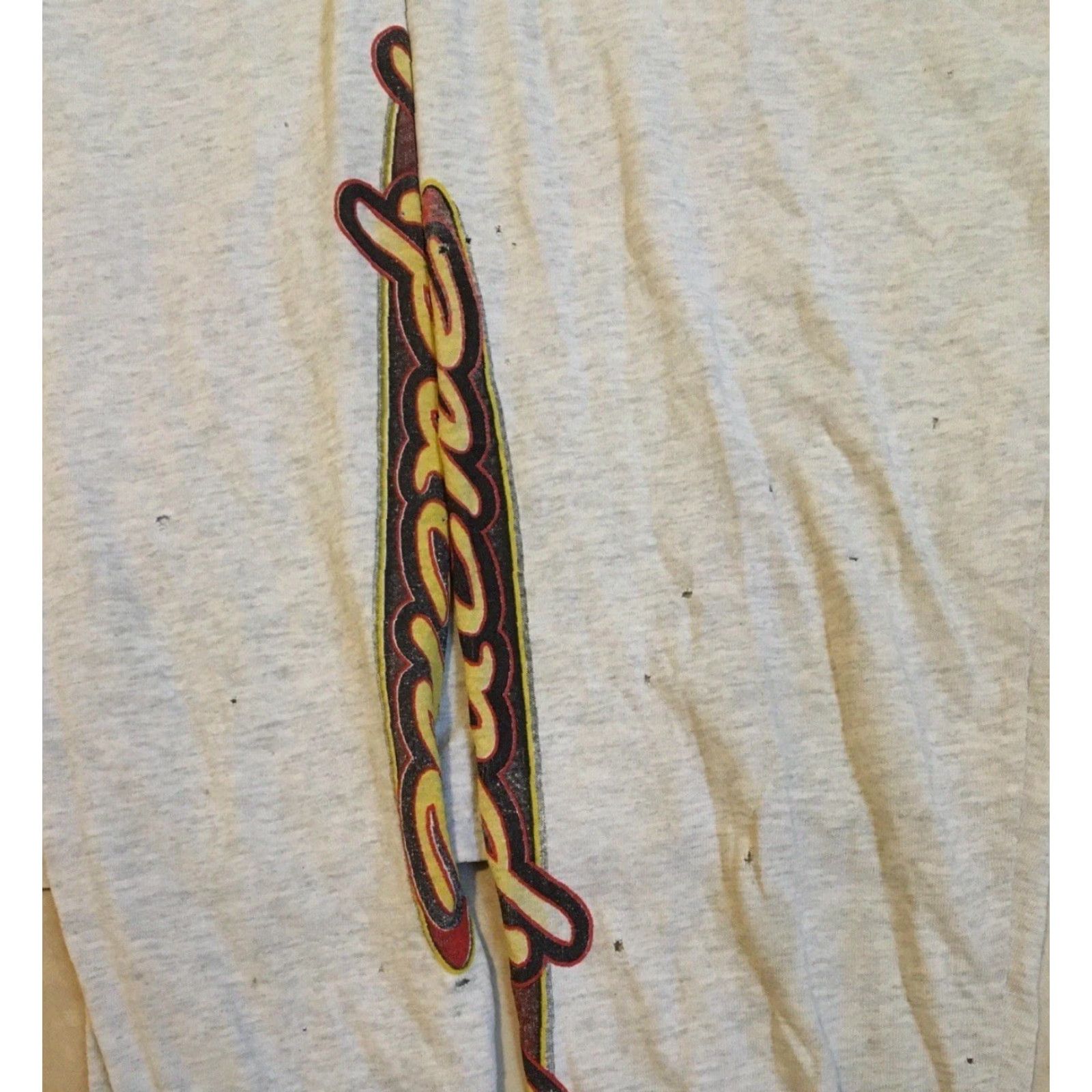 Thrasher Vtg 90s Team Apache Racing Thrashed Faded Shirt XL Grunge Flame Biker Skate Y2K Shirt Men's XL Gray Harley Vintage 90s Grunge Thrashed Thrashed Shirt Size US XL / EU 56 / 4 - 4 Thumbnail