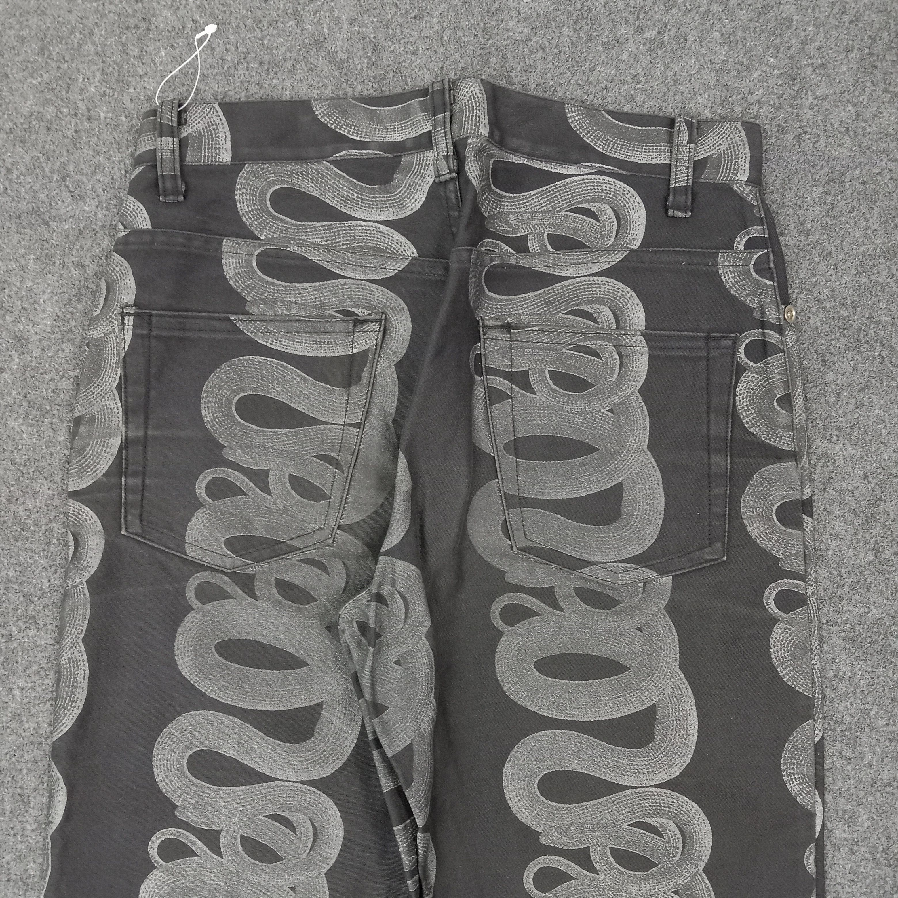 Hysteric Glamour Hysterics Glamour Snake Design Denim Jeans C265N11 Size 25" / US 0 / IT 36 - 8 Thumbnail