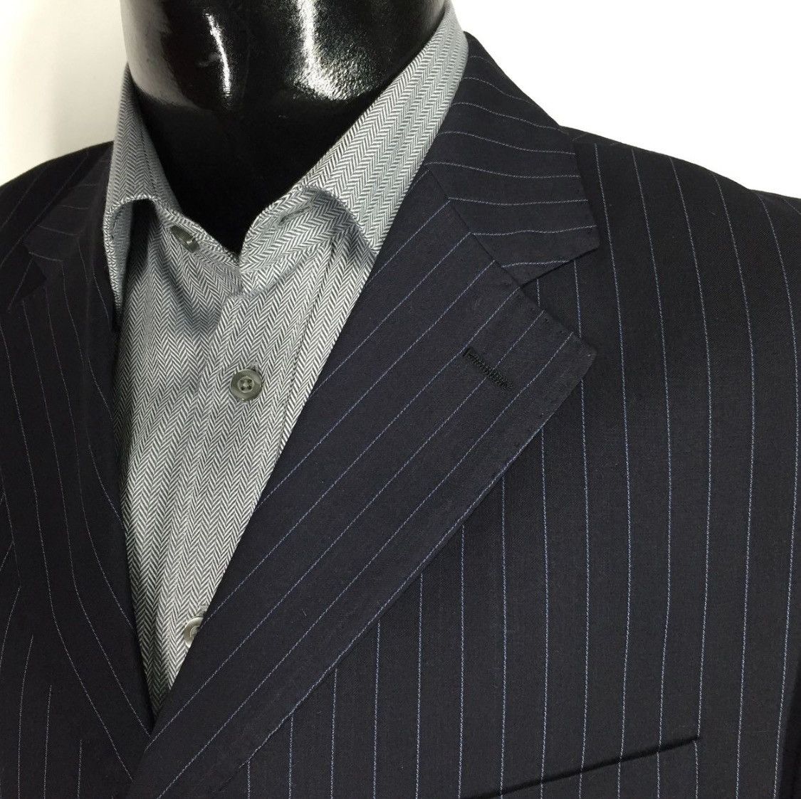Alfred Dunhill × Designer Dunhill Classic Wool Blazer Men’s Black Jacket Size 52R - 4 Thumbnail