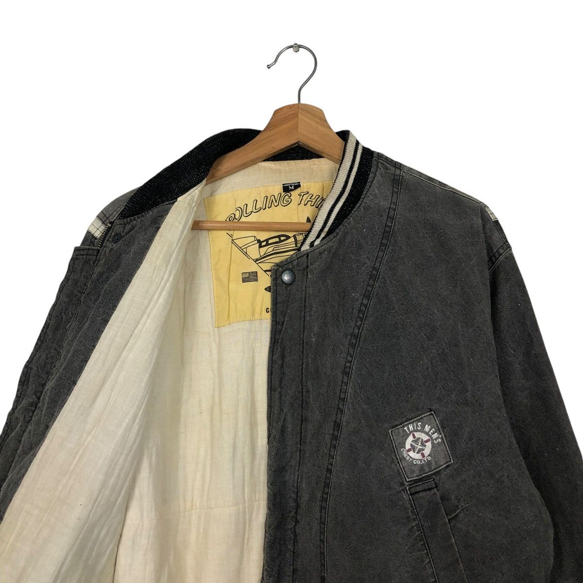 Japanese Brand 🔥VINTAGE FLY BOMBER JACKET CREST CO. BIG LOGO ISSEY MIYAKE Size US M / EU 48-50 / 2 - 14 Thumbnail