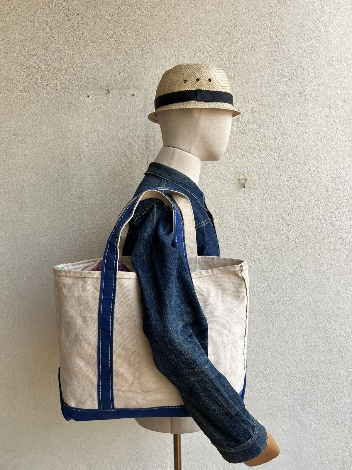 L.L. Bean × Vintage Vintage 80s L.L. Bean BOAT AND TOTE Two Tone 