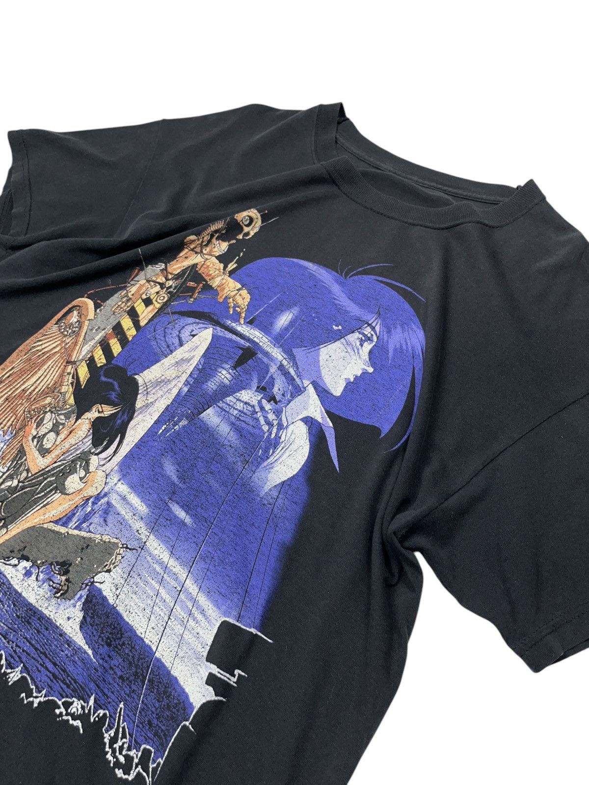 Anime Vintage 90s Alita Battle Angel Gunnm Anime T-shirt Ghost Size US L / EU 52-54 / 3 - 4 Thumbnail